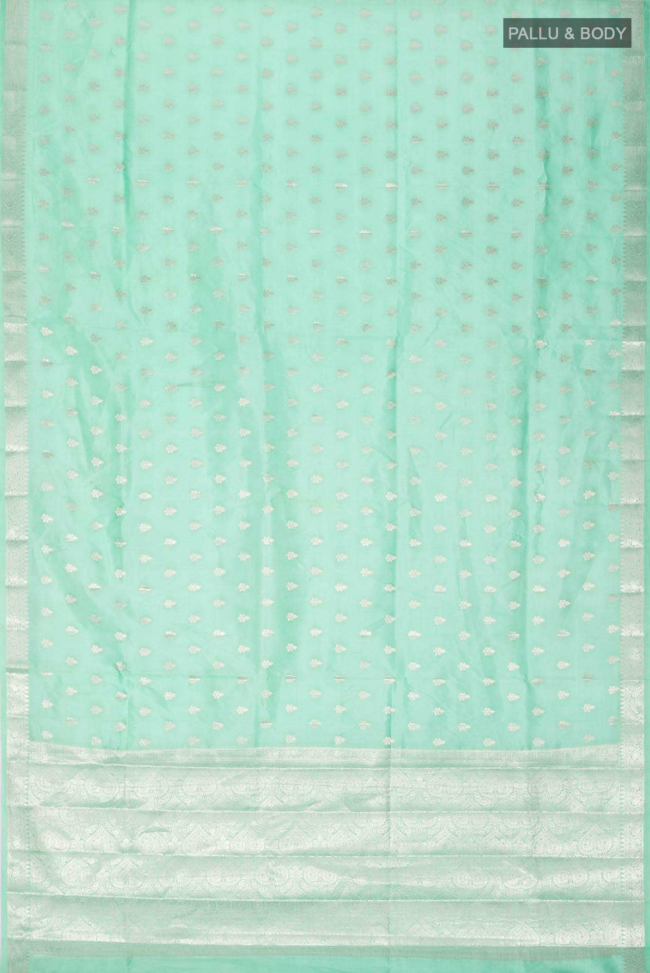 Green Banarasi Raw Silk Saree