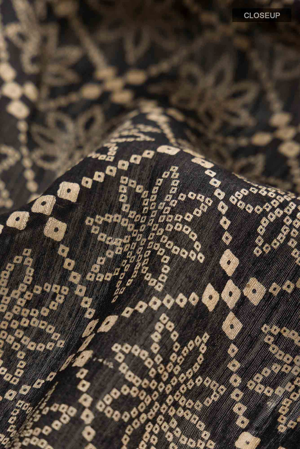 Black Bhagalpuri Tussar Silk Saree