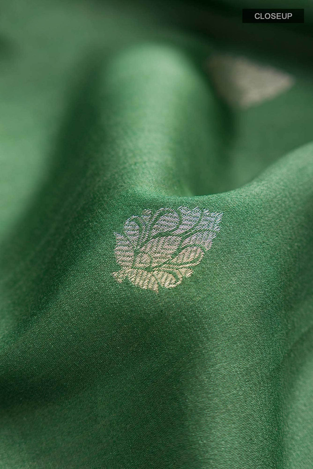 Green Bhagalpuri Tussar Silk Saree