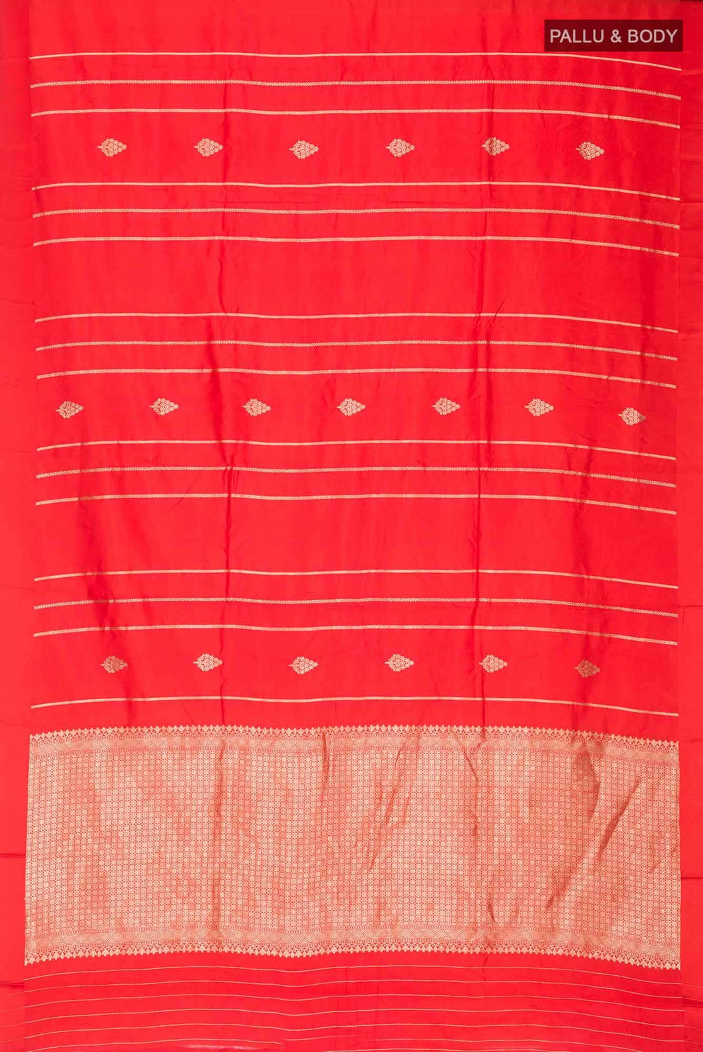 Red Banarasi Katan Silk Saree