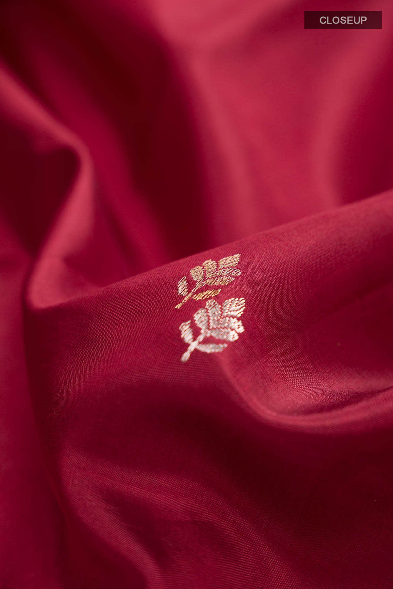 Maroon Banarasi Katan Silk Saree