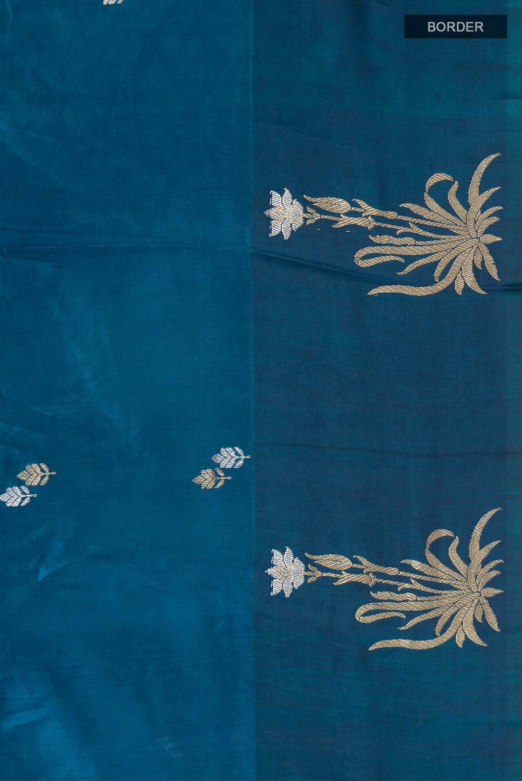Blue Banarasi Katan Silk Saree