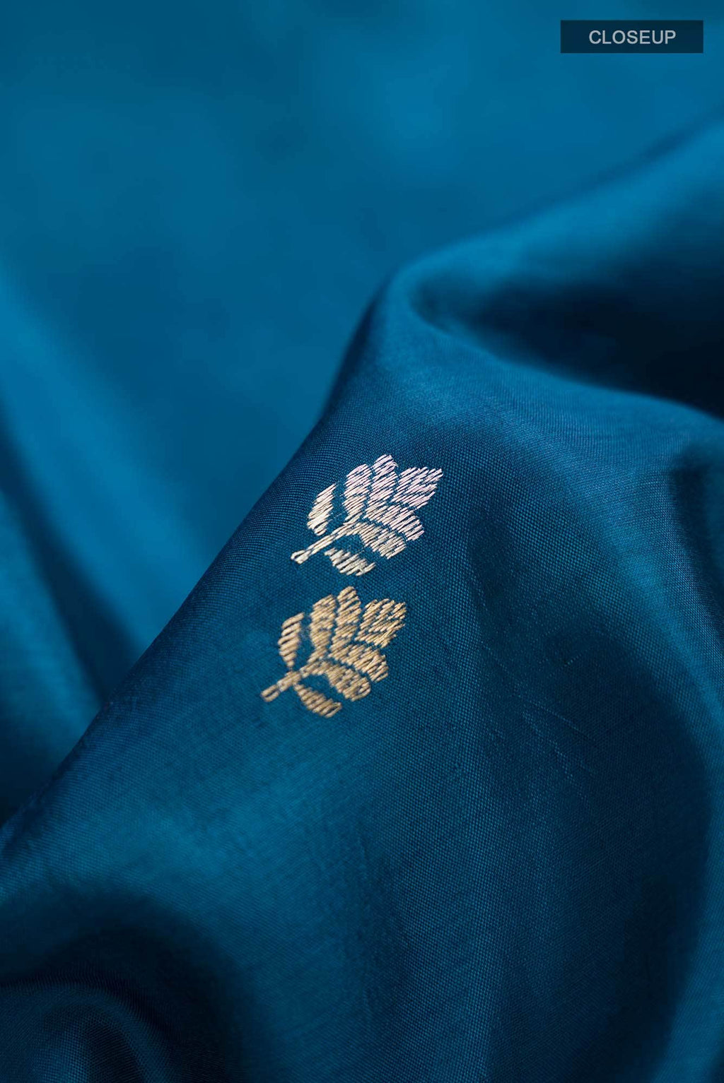 Blue Banarasi Katan Silk Saree