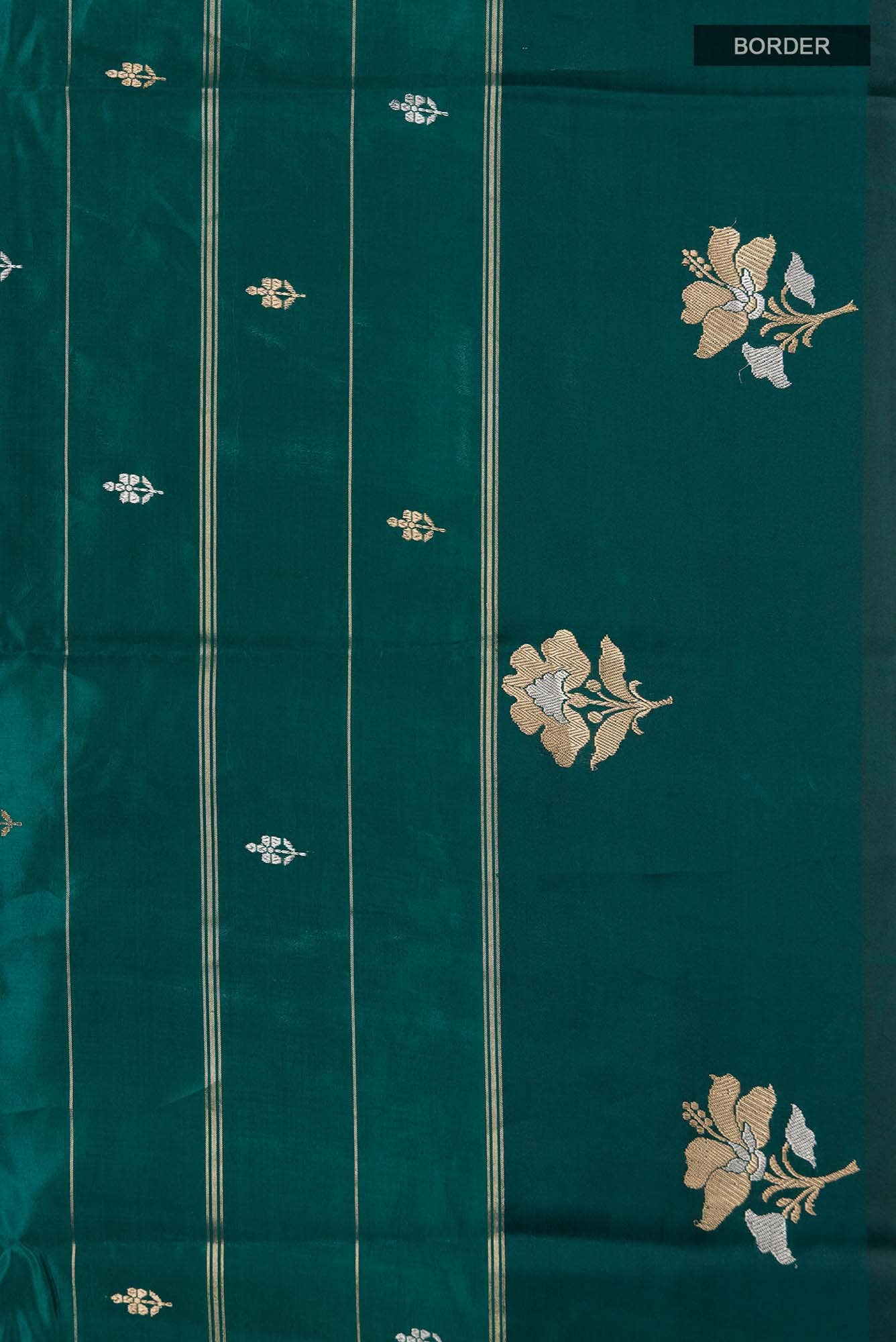 Green Banarasi Katan Silk Saree