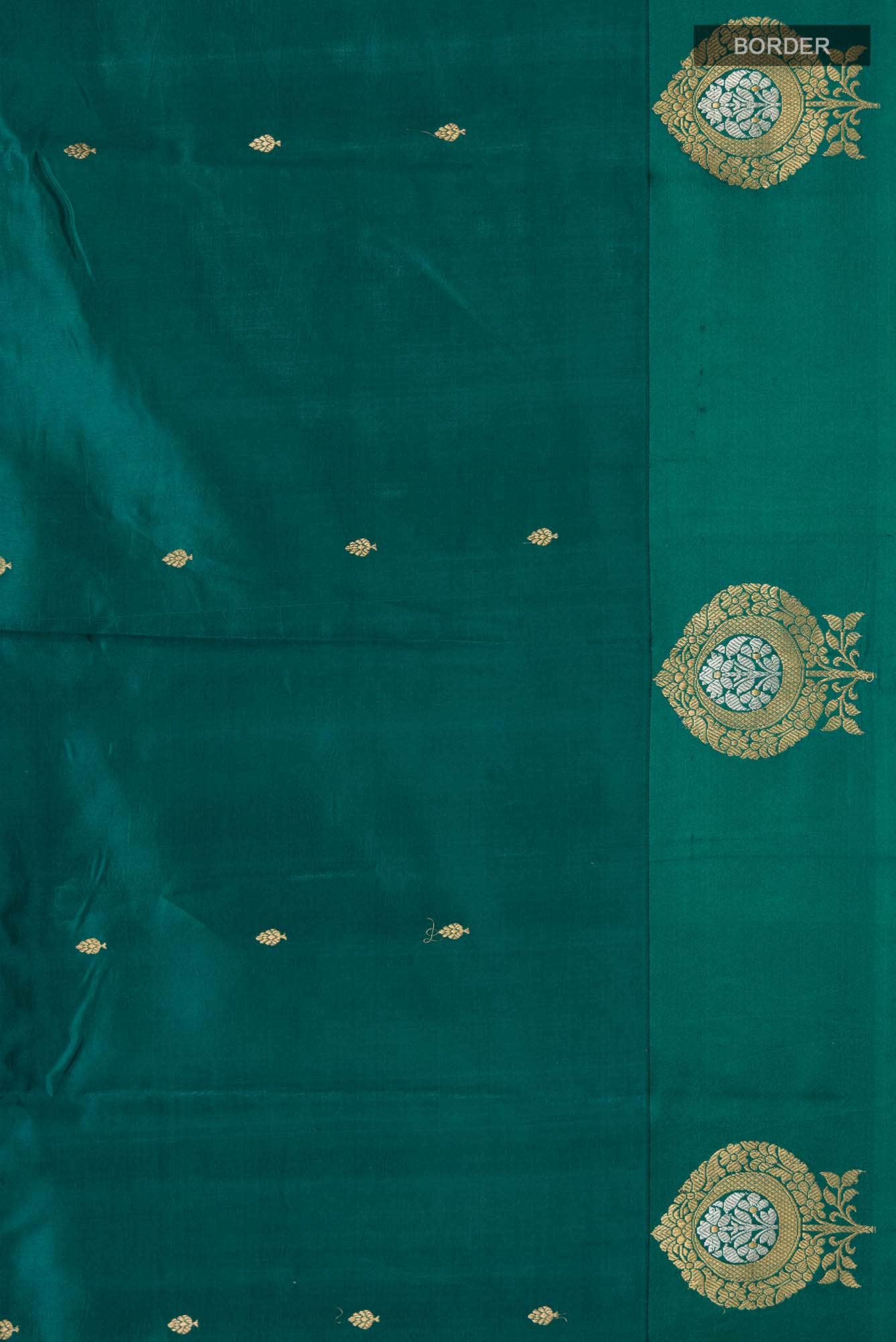 Green Banarasi Katan Silk Saree
