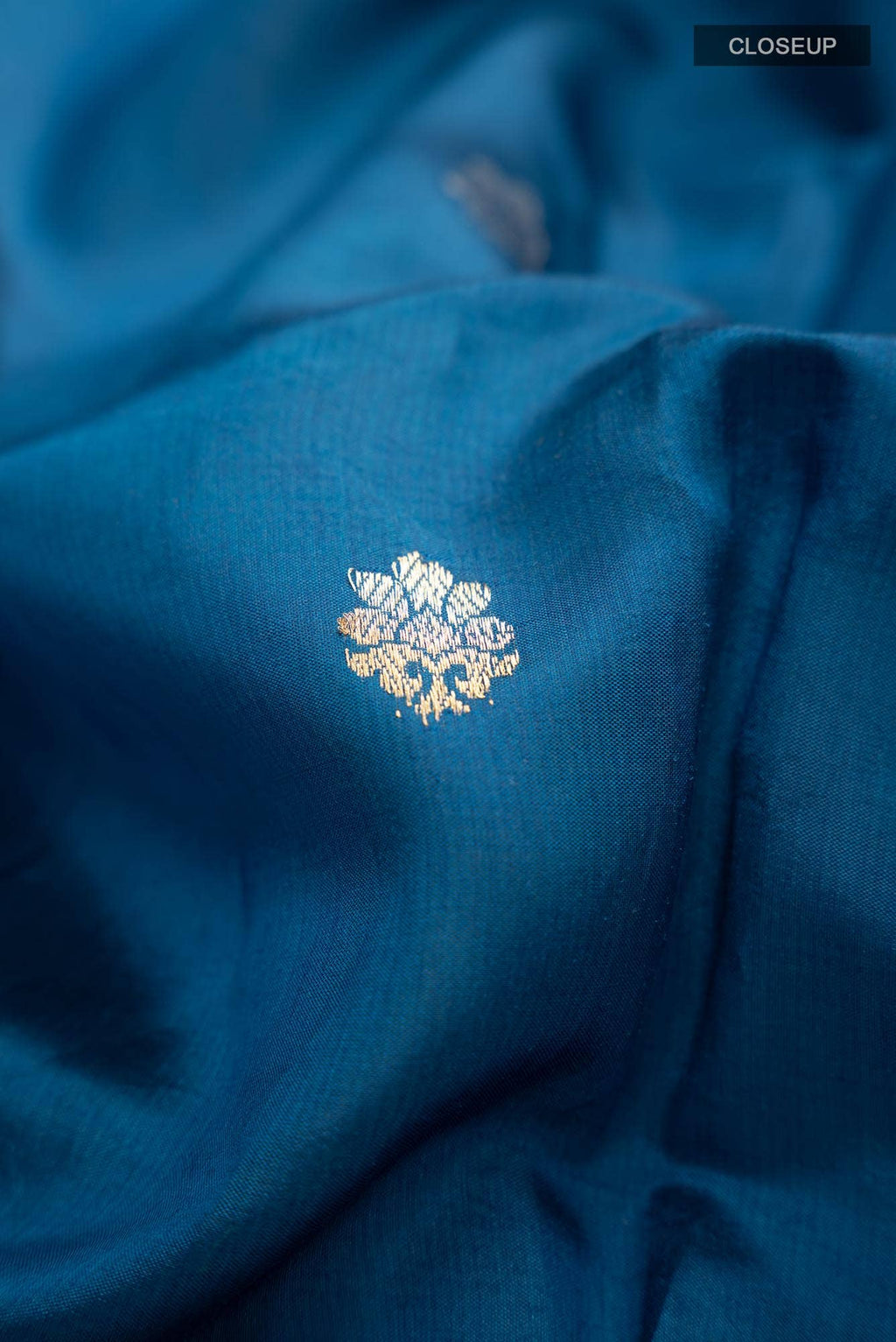 Blue Banarasi Katan Silk Saree