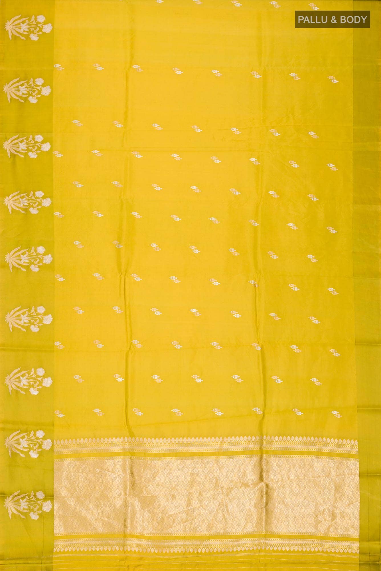 Green Banarasi Katan Silk Saree