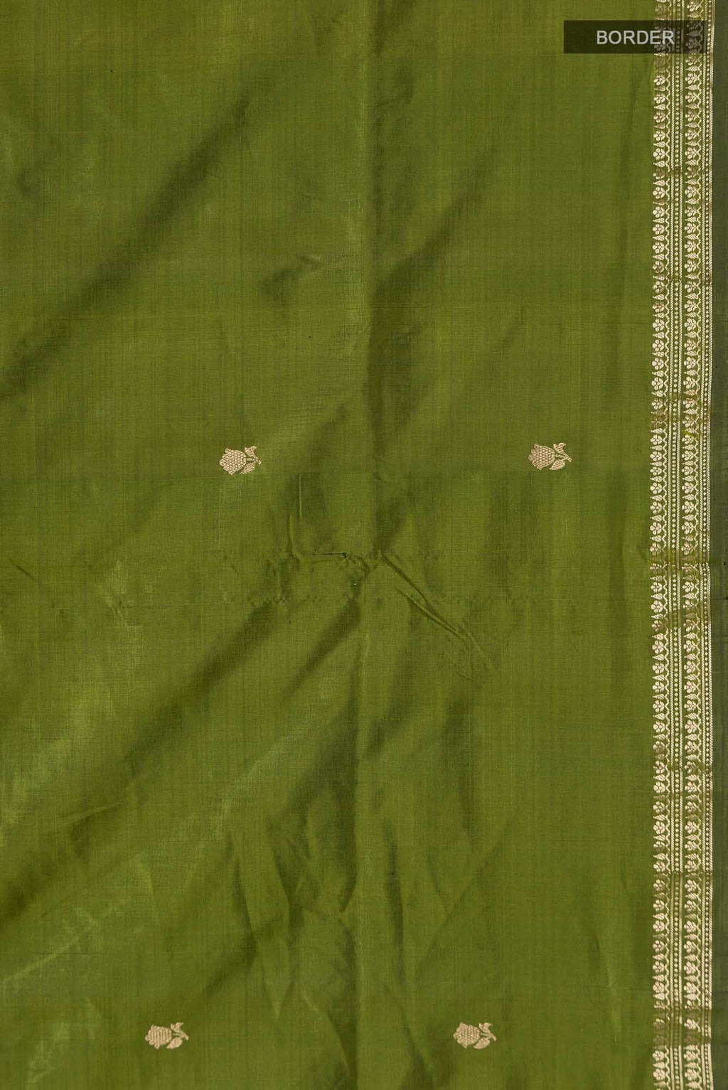 Green Banarasi Katan Silk Saree