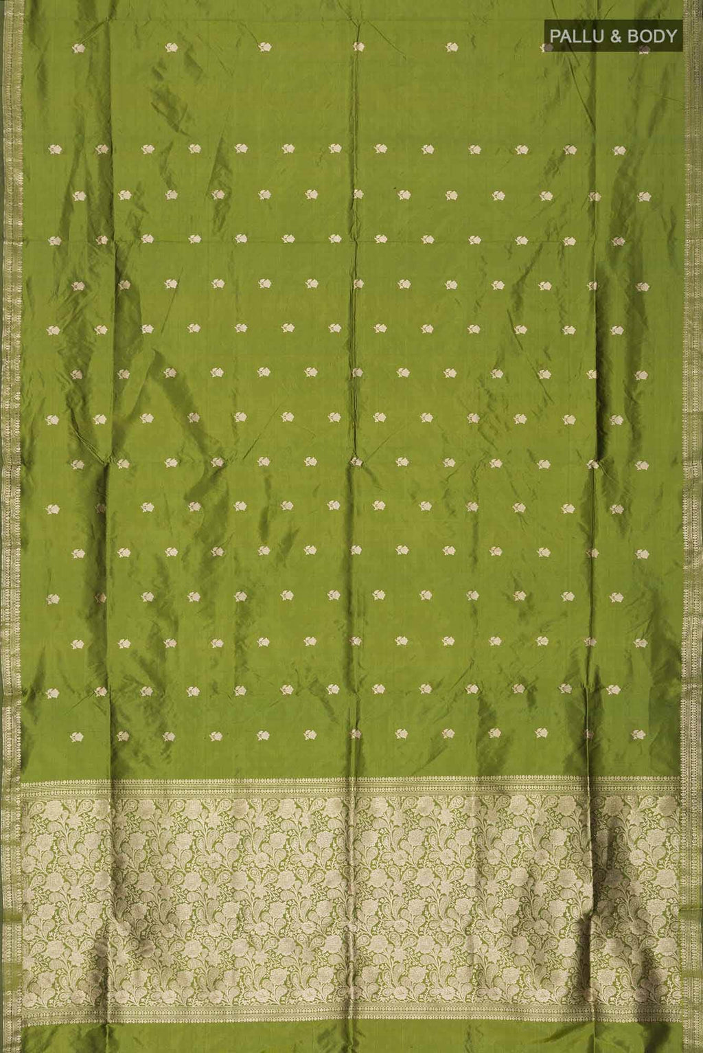 Green Banarasi Katan Silk Saree