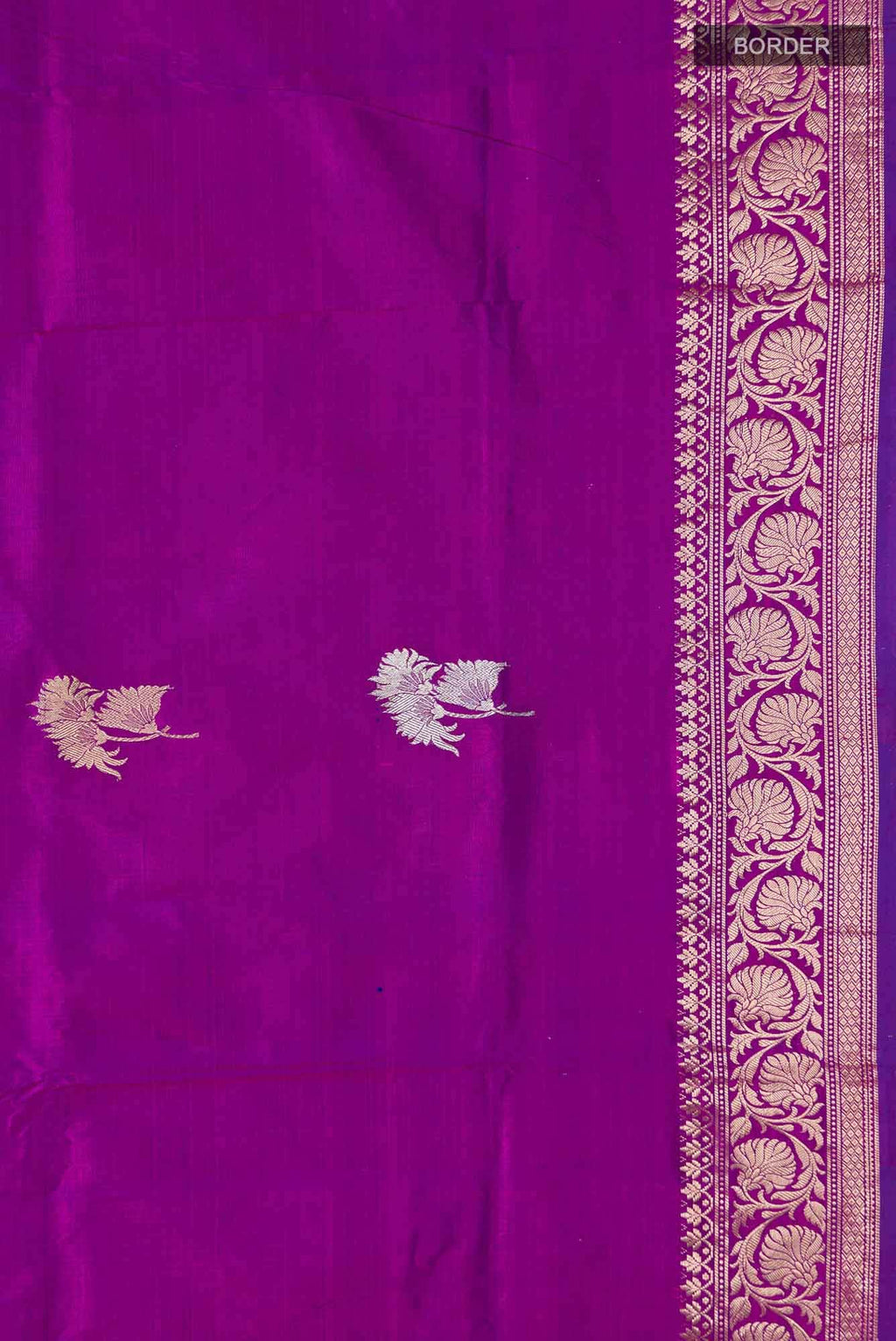 Purple Banarasi Katan Silk Saree