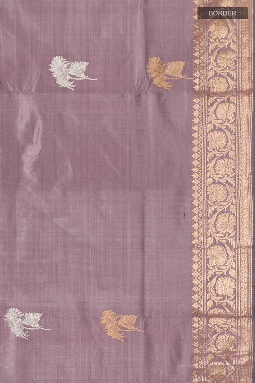 Mauve Banarasi Katan Silk Saree