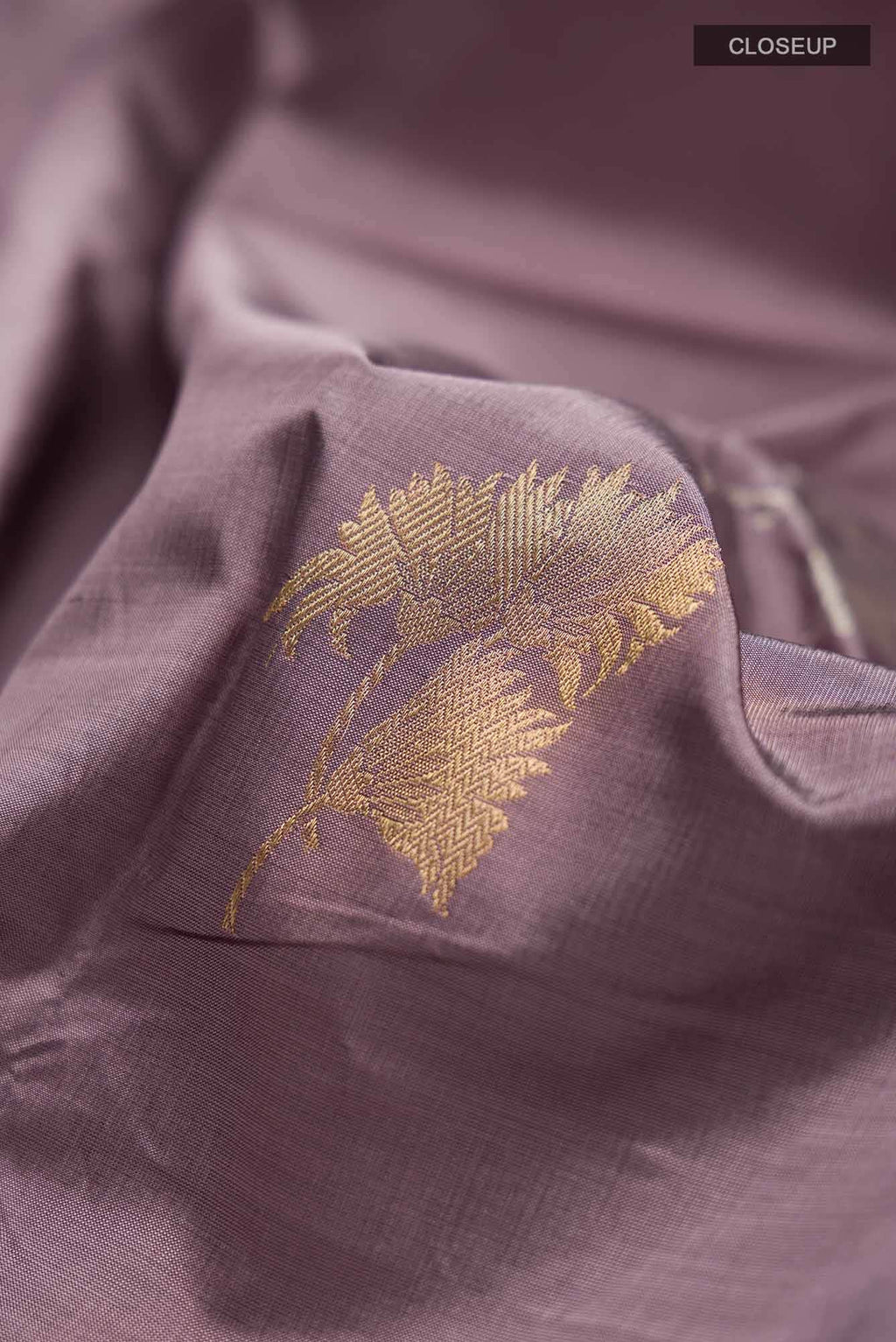 Mauve Banarasi Katan Silk Saree