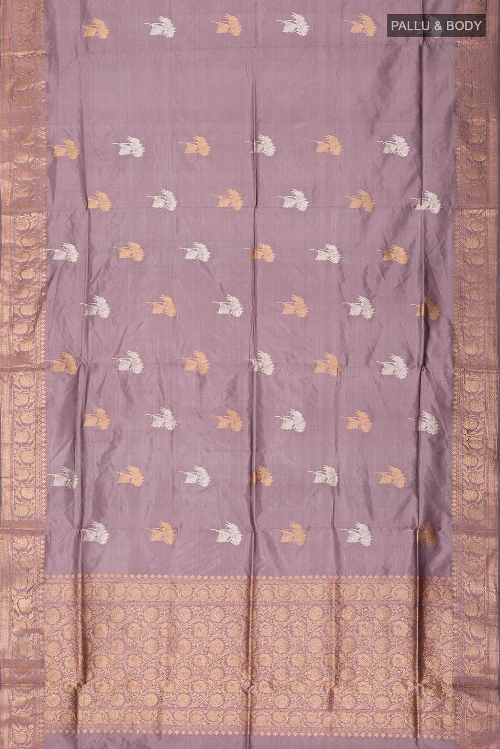 Mauve Banarasi Katan Silk Saree