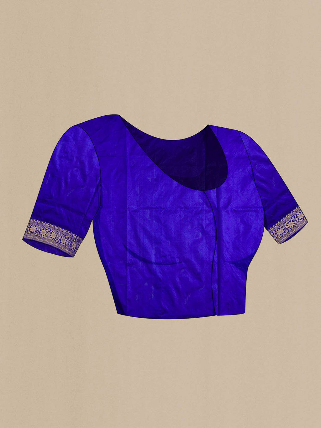 Blue Banarasi Katan Silk Saree