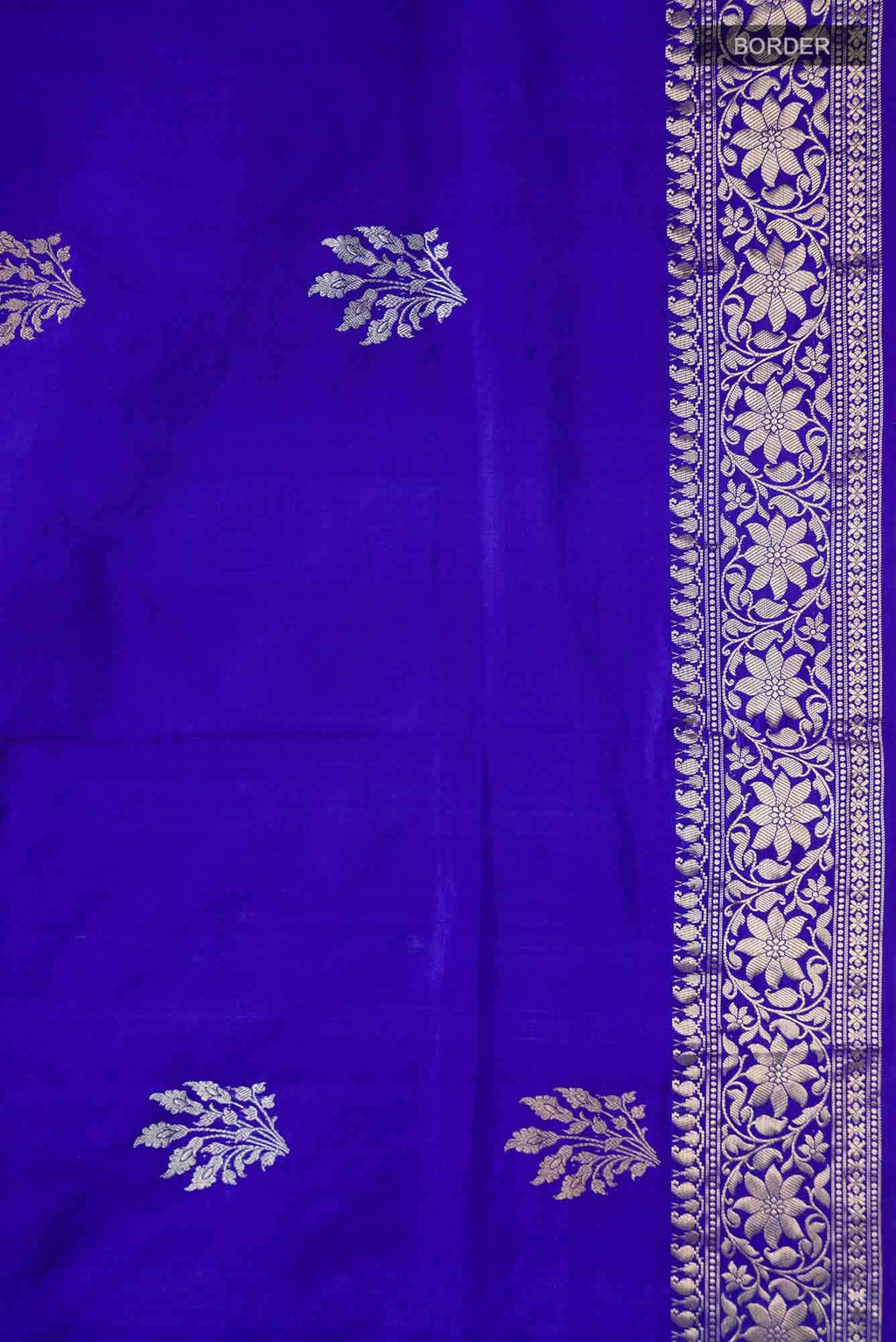 Blue Banarasi Katan Silk Saree
