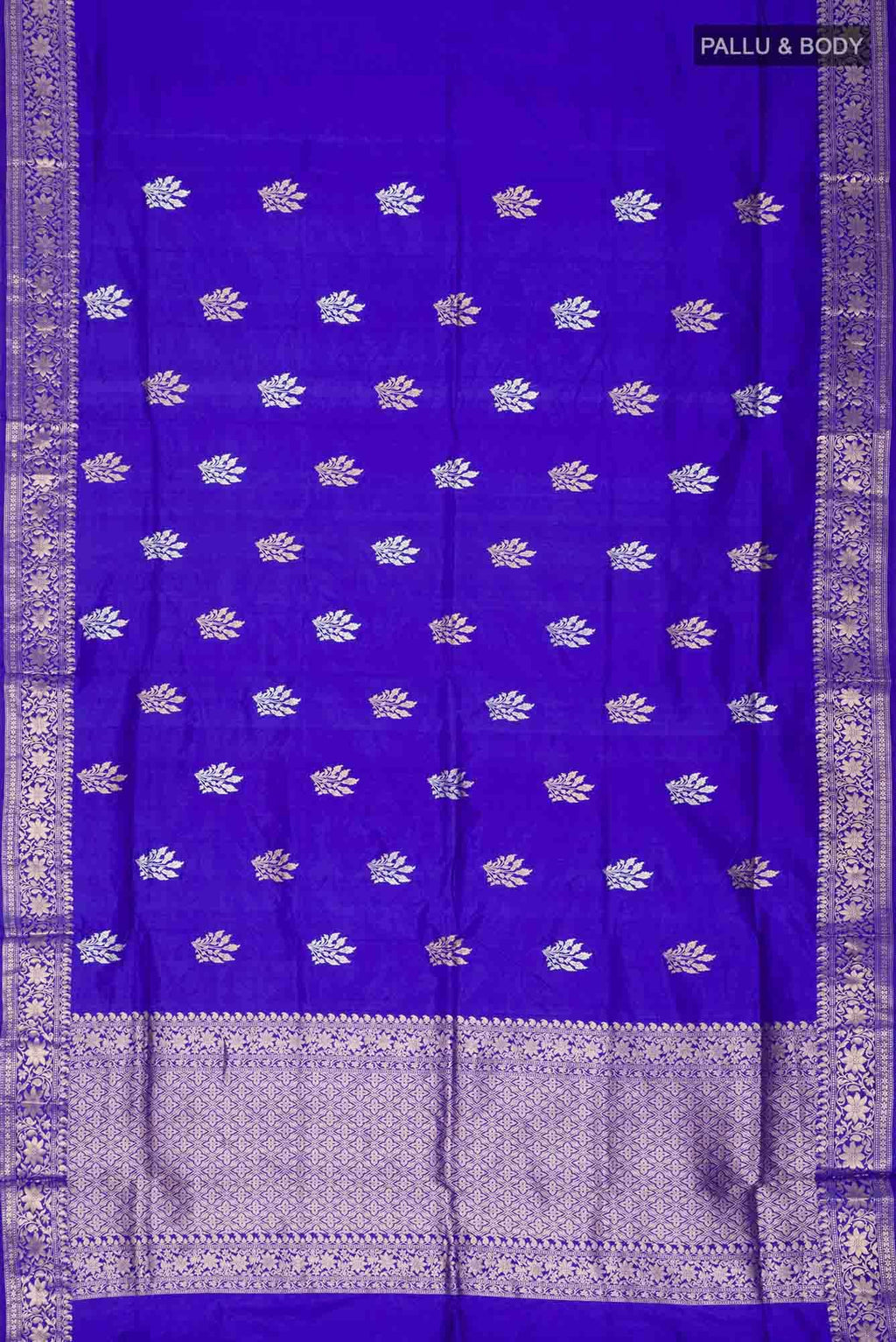 Blue Banarasi Katan Silk Saree