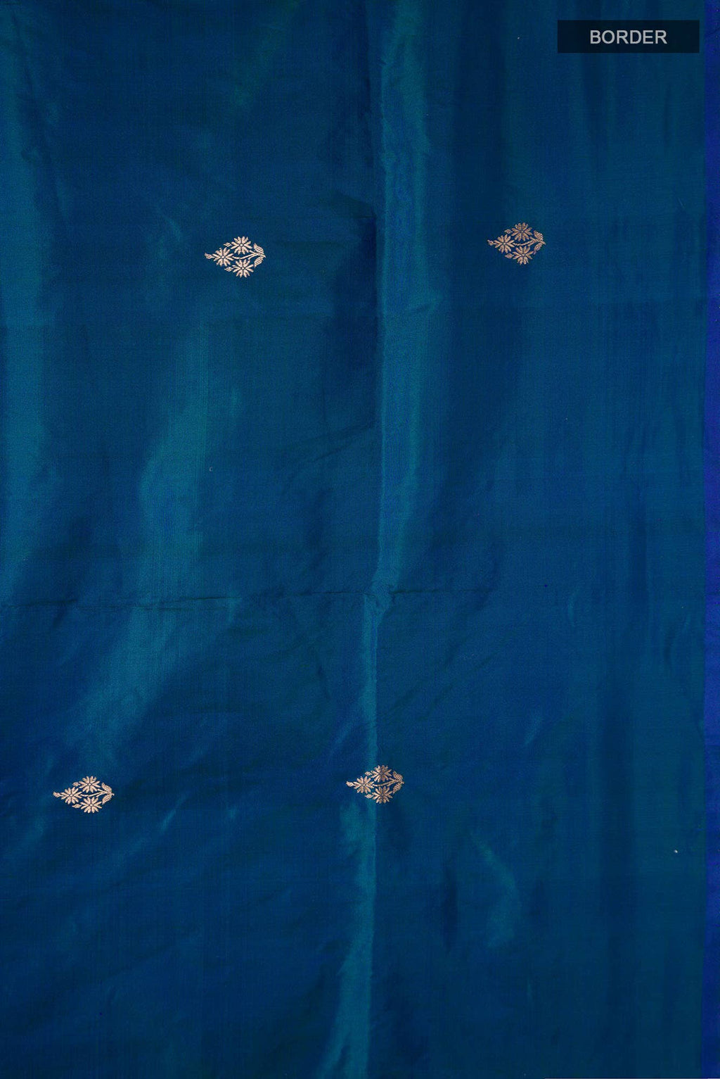Blue Banarasi Katan Silk Saree
