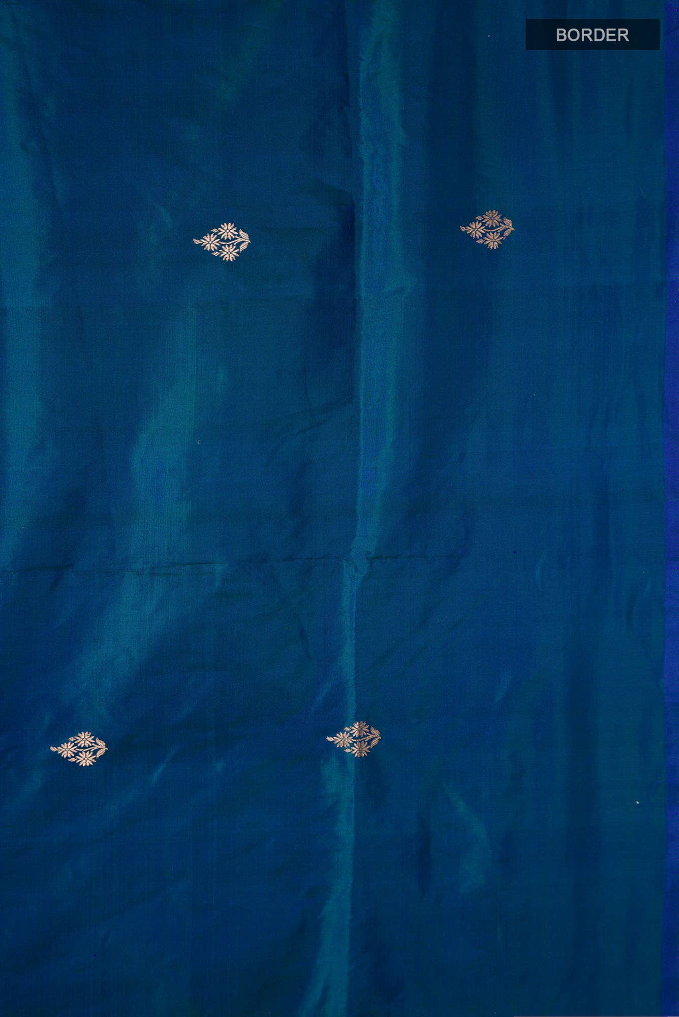 Blue Banarasi Katan Silk Saree