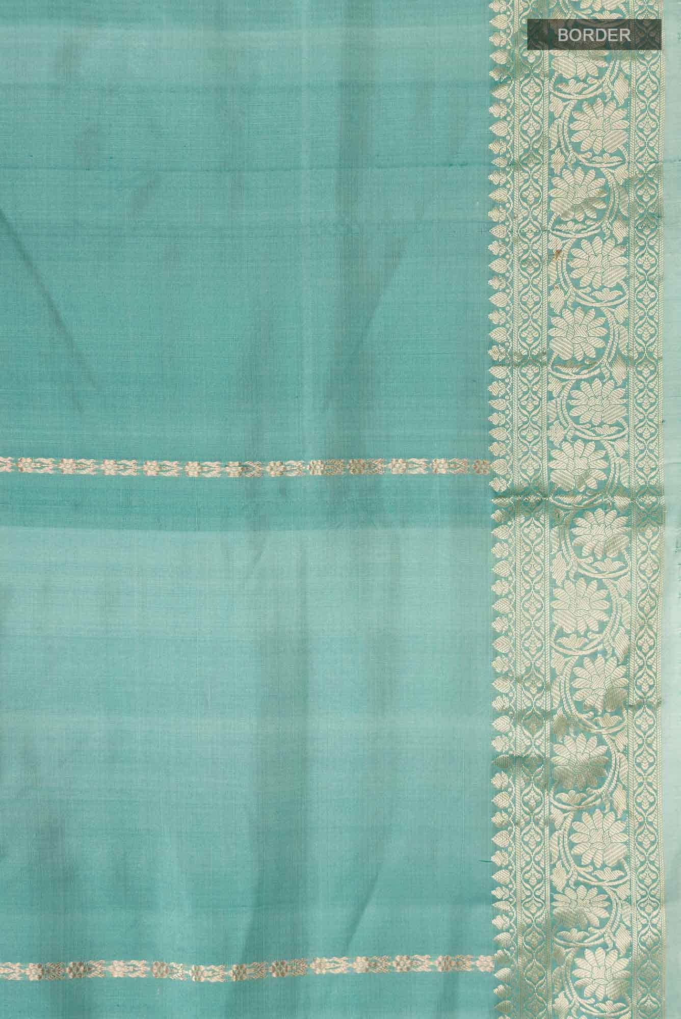 Green Banarasi Katan Silk Saree
