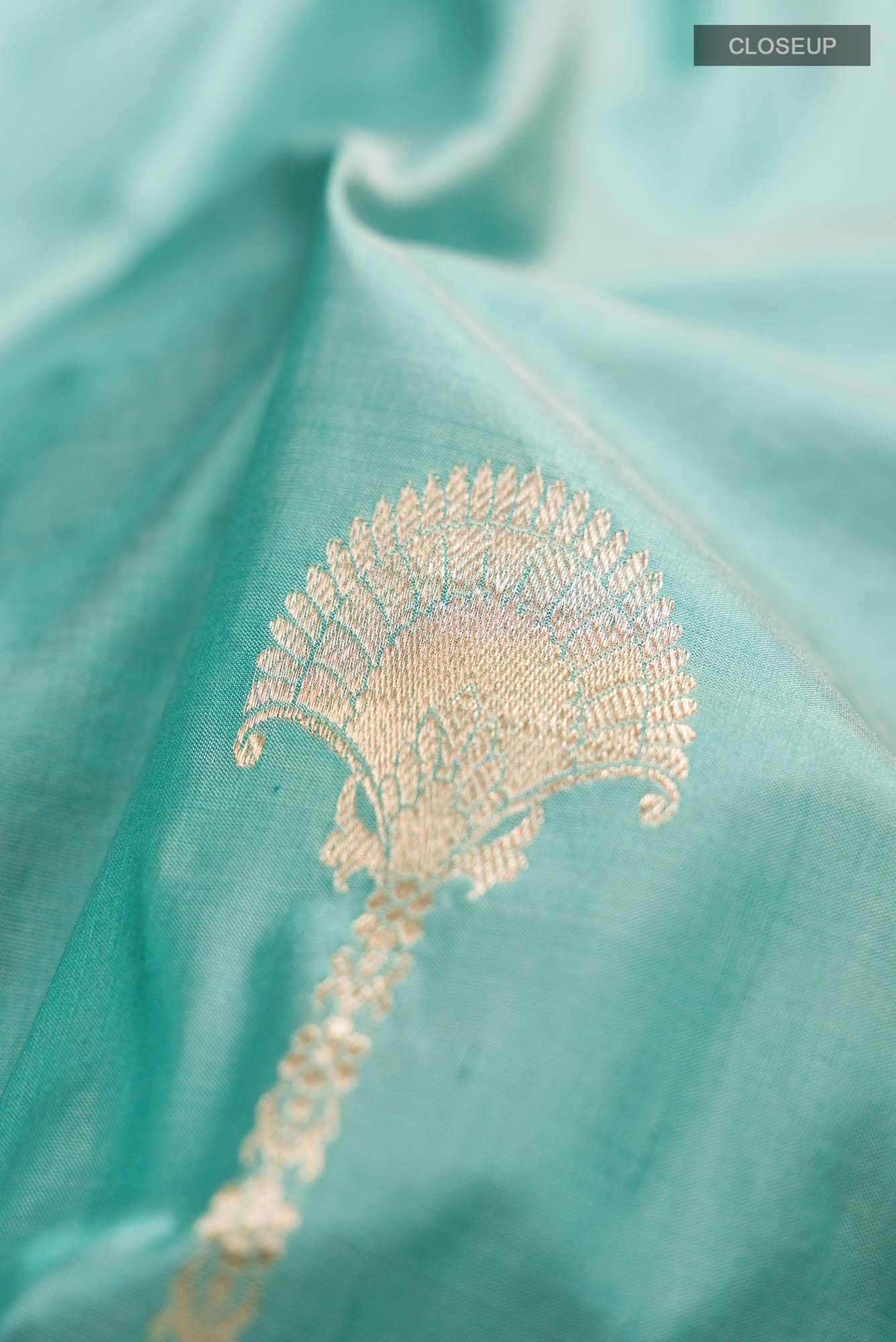 Green Banarasi Katan Silk Saree