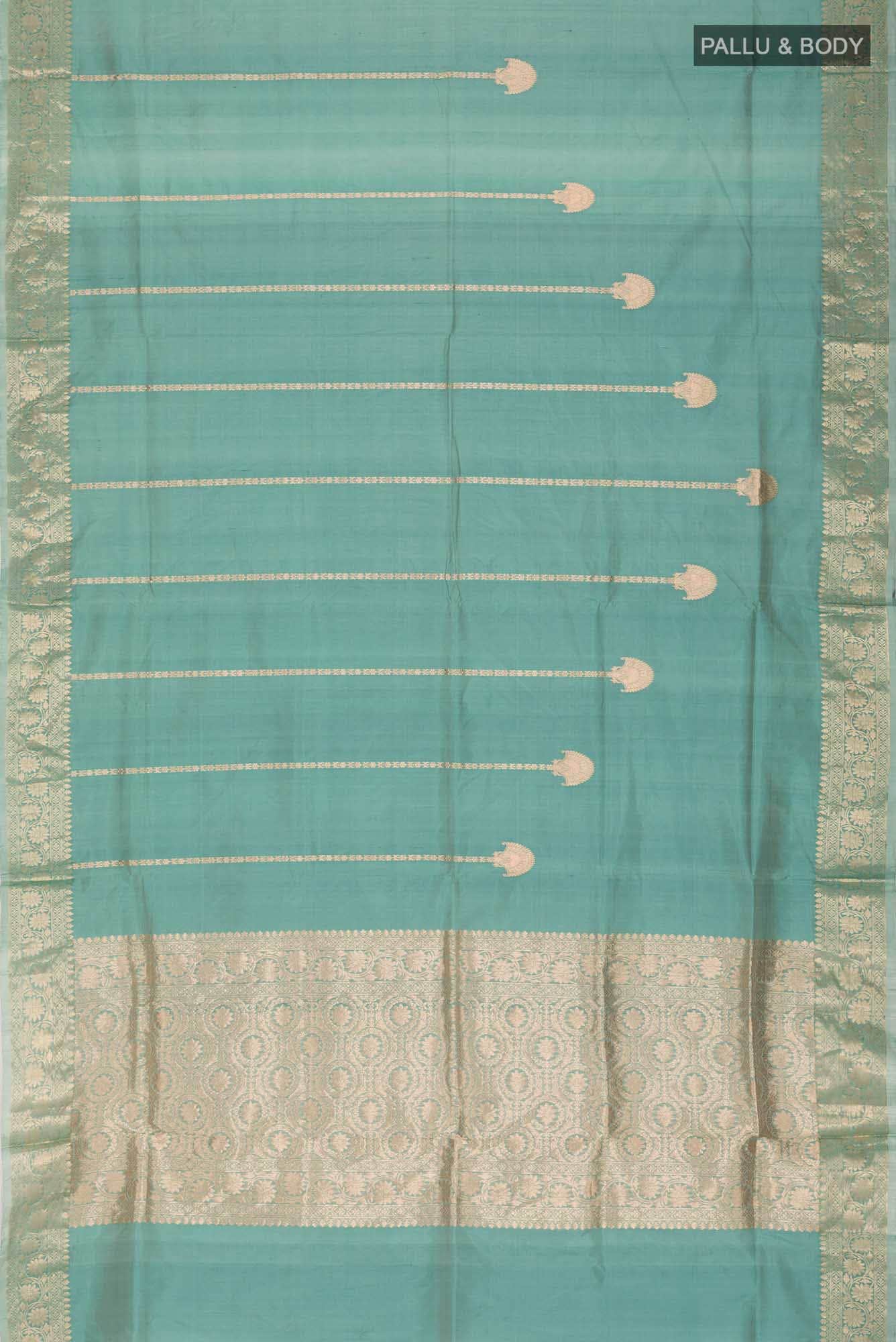 Green Banarasi Katan Silk Saree