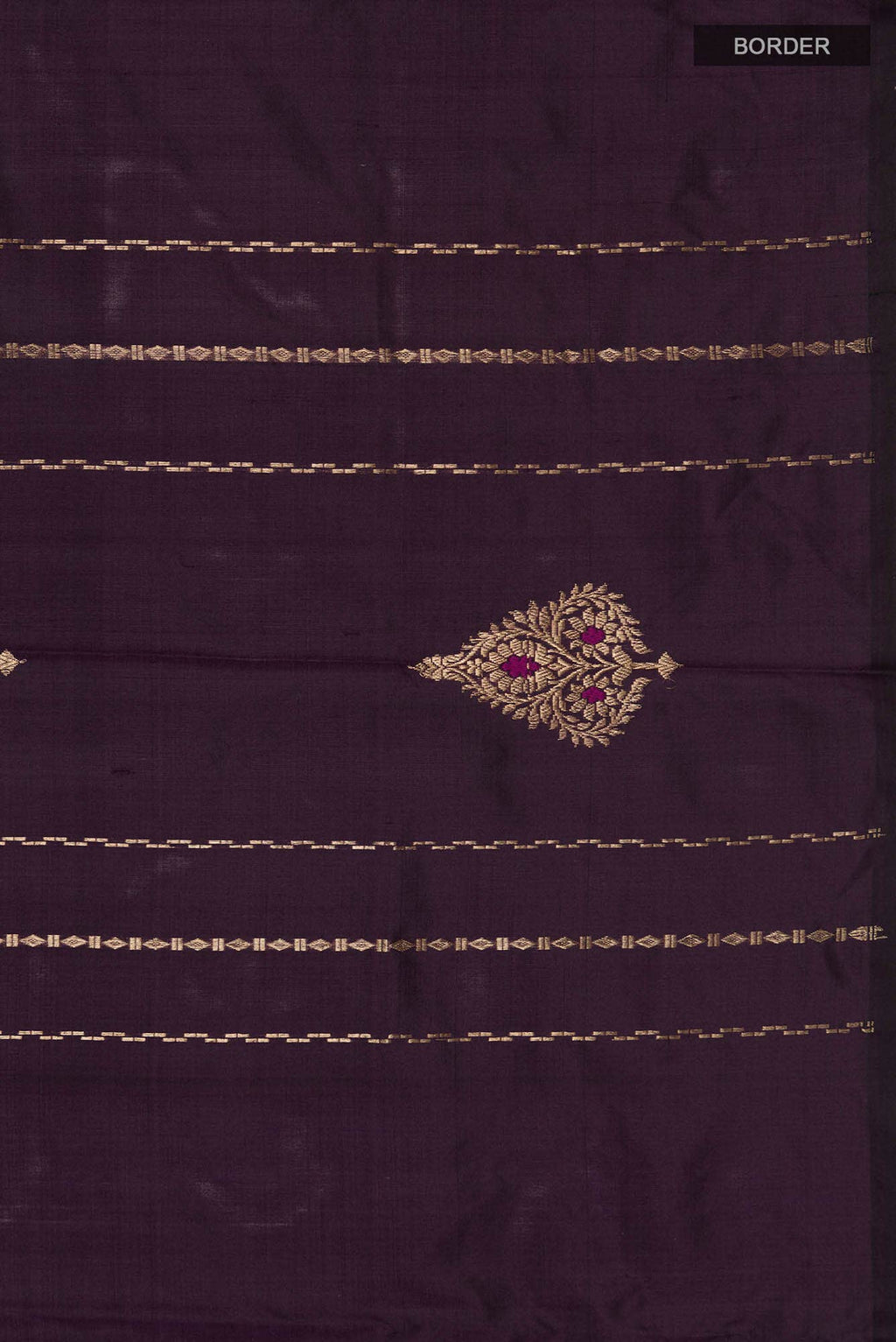 Purple Banarasi Katan Silk Saree