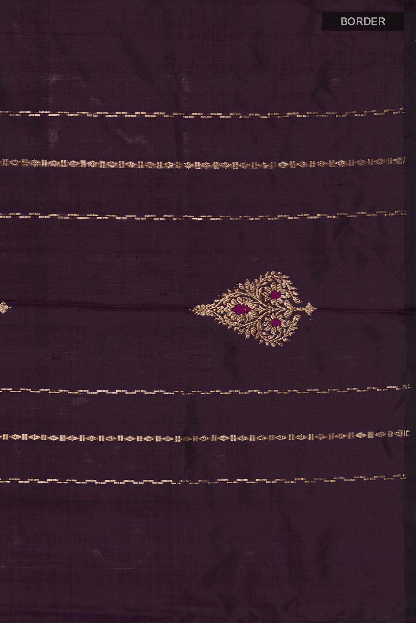 Purple Banarasi Katan Silk Saree