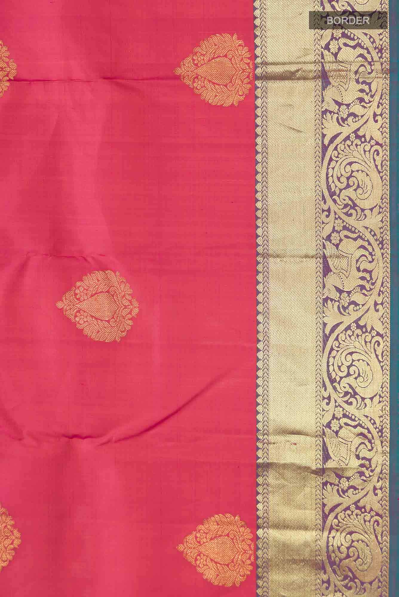 Pink Kanchipuram Silk Saree
