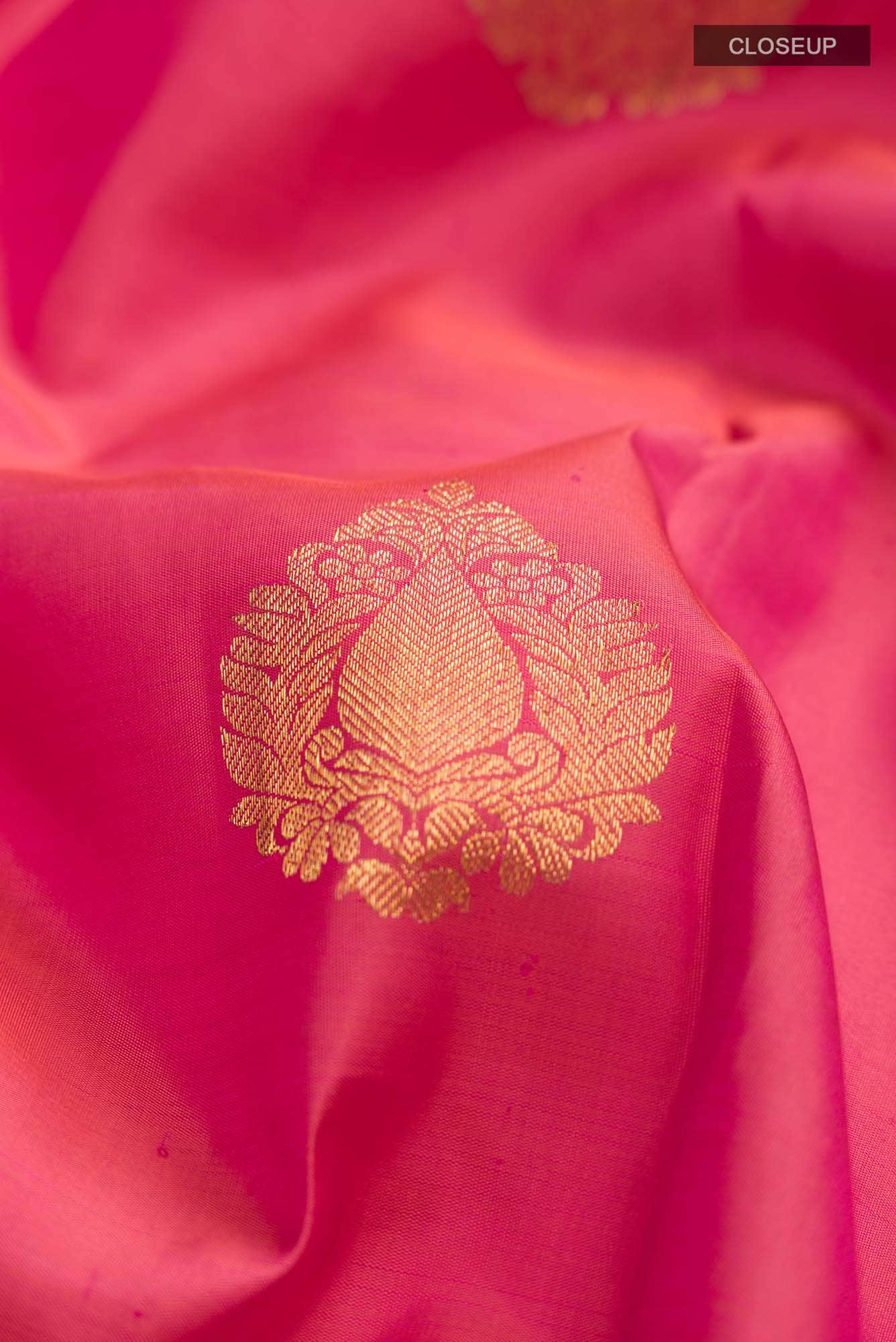 Pink Kanchipuram Silk Saree