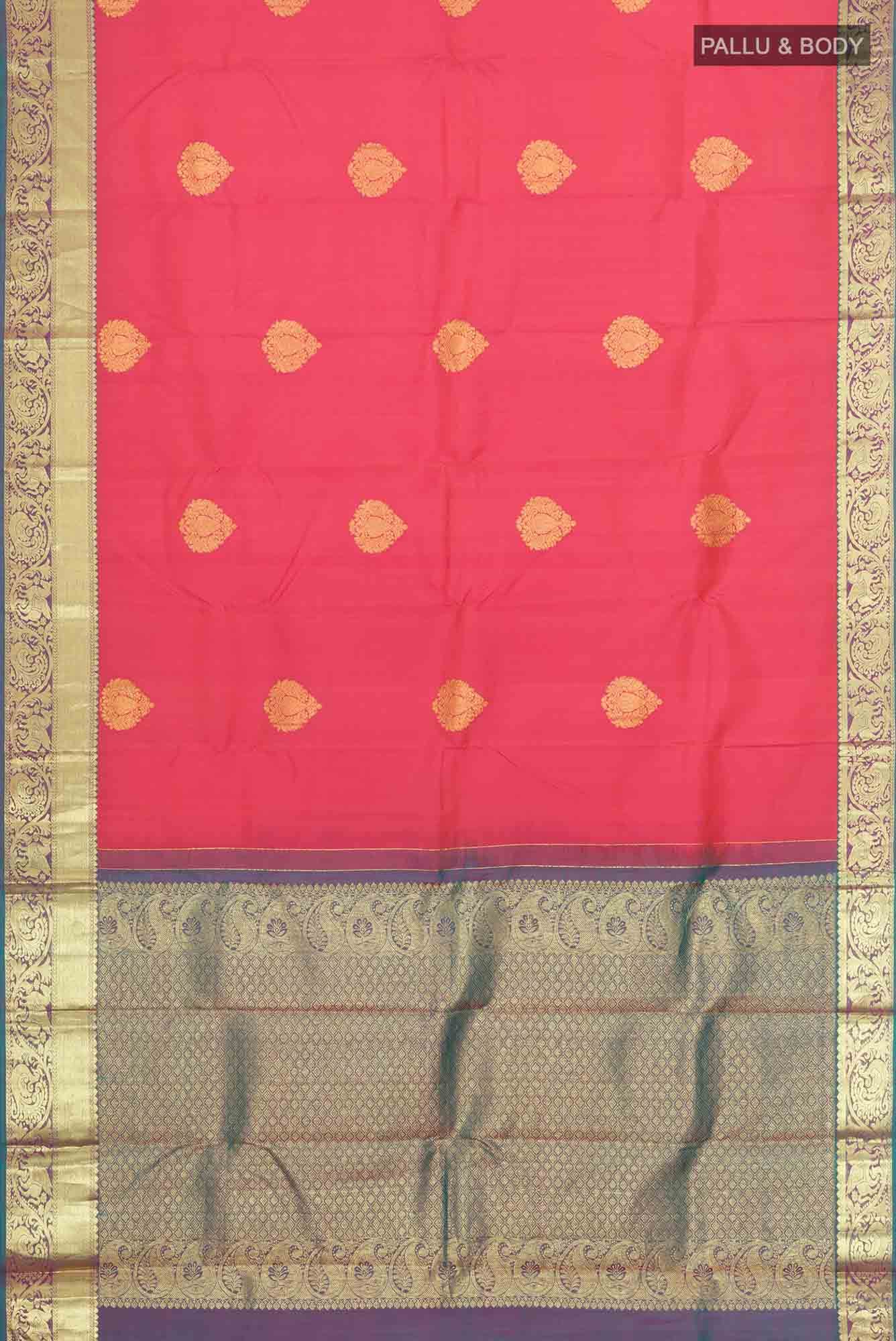 Pink Kanchipuram Silk Saree
