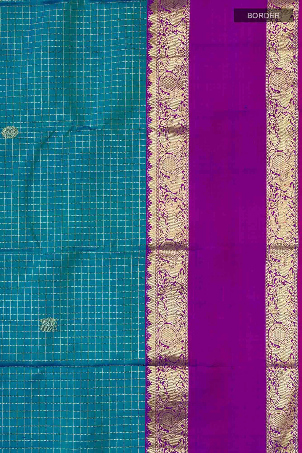 Blue Kanchipuram Silk Saree