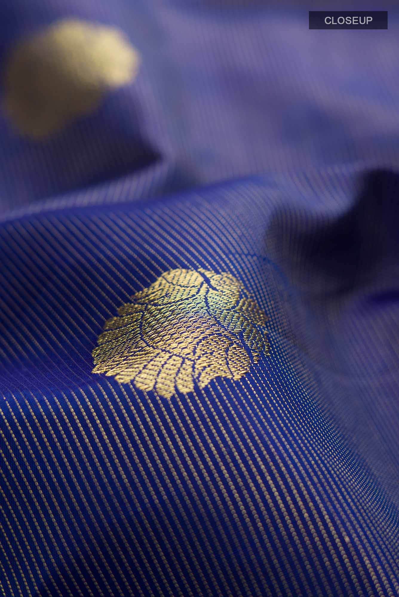 Blue Kanchipuram Silk Saree