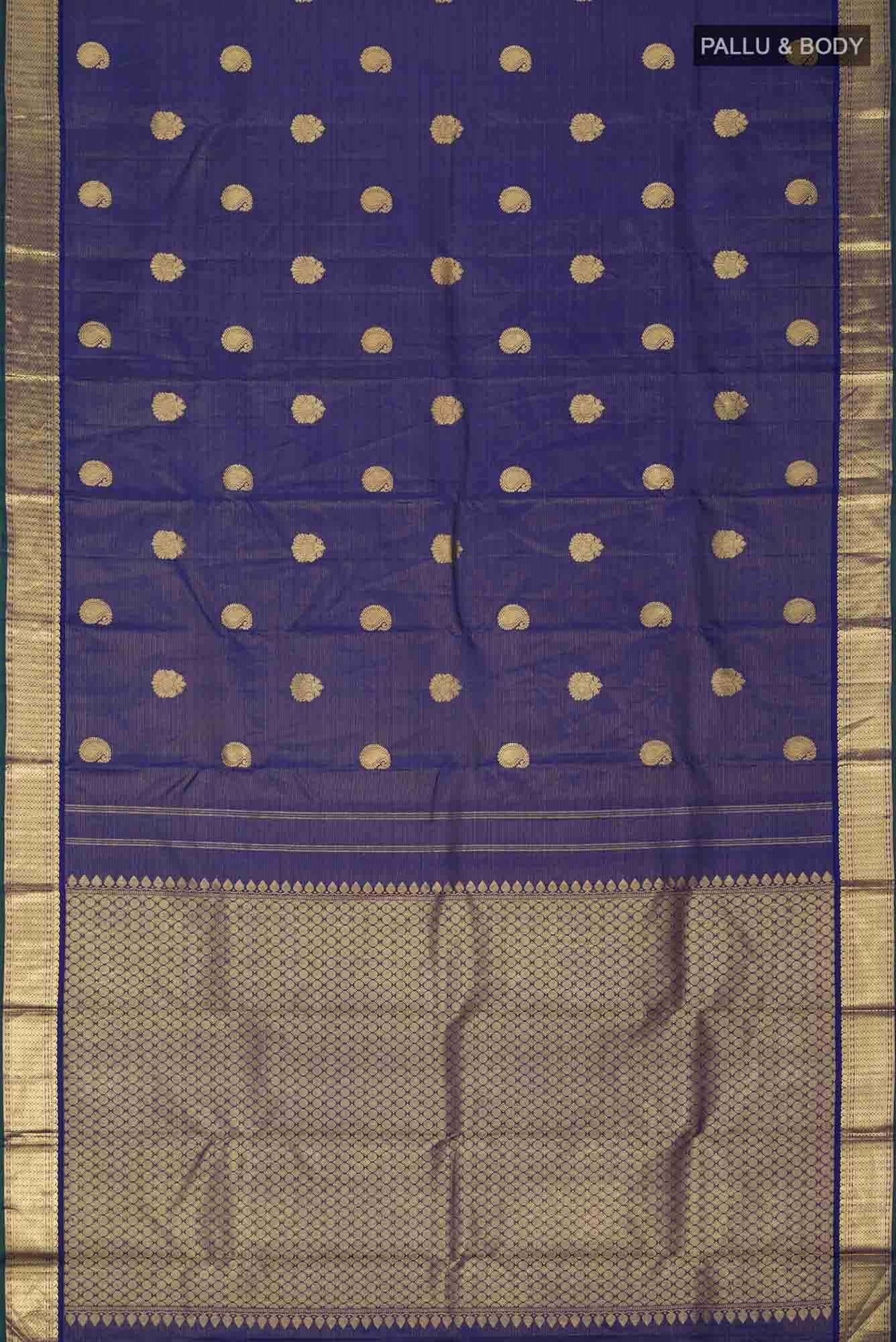 Blue Kanchipuram Silk Saree