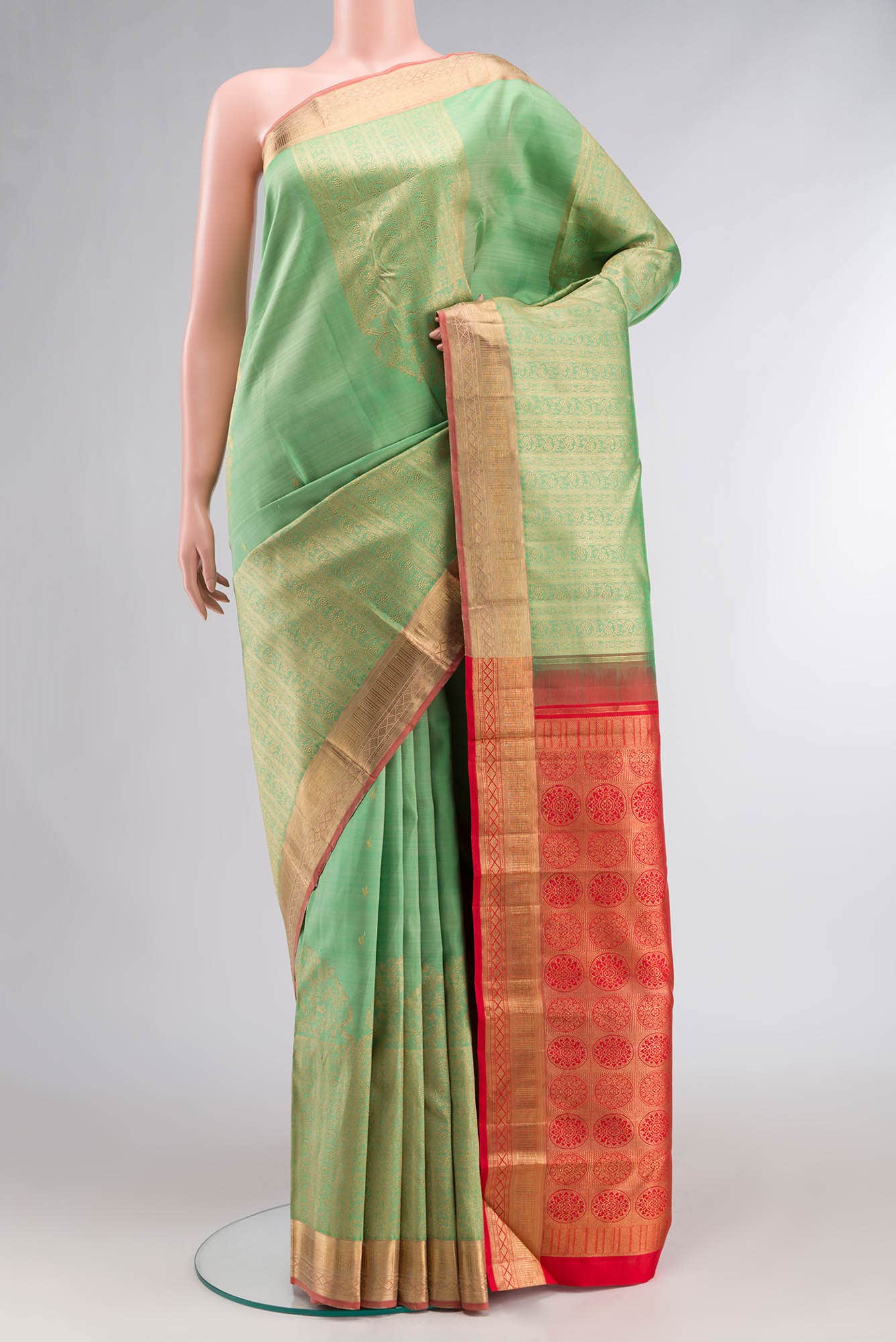 Green Kanchipuram Silk Saree