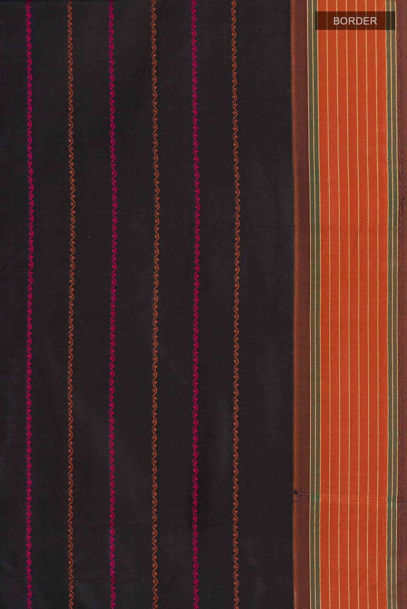 Black Bangalore Silk Saree