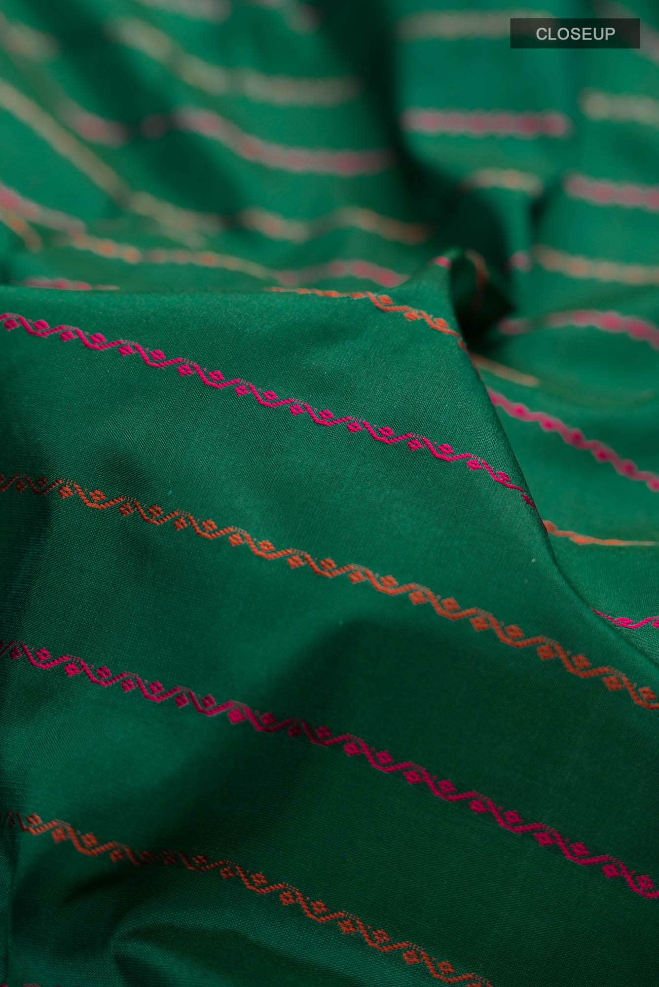Green Bangalore Silk Saree