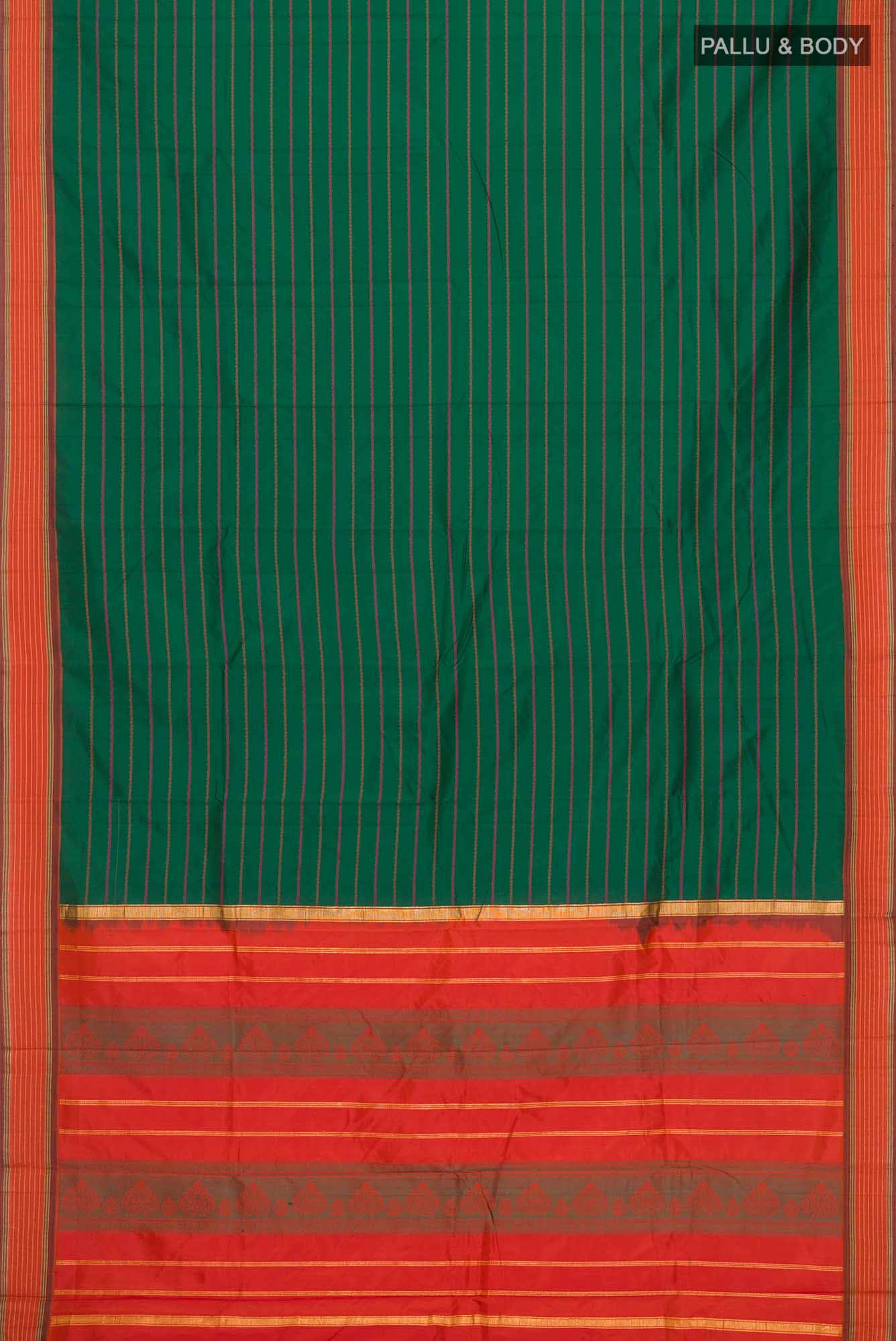 Green Bangalore Silk Saree