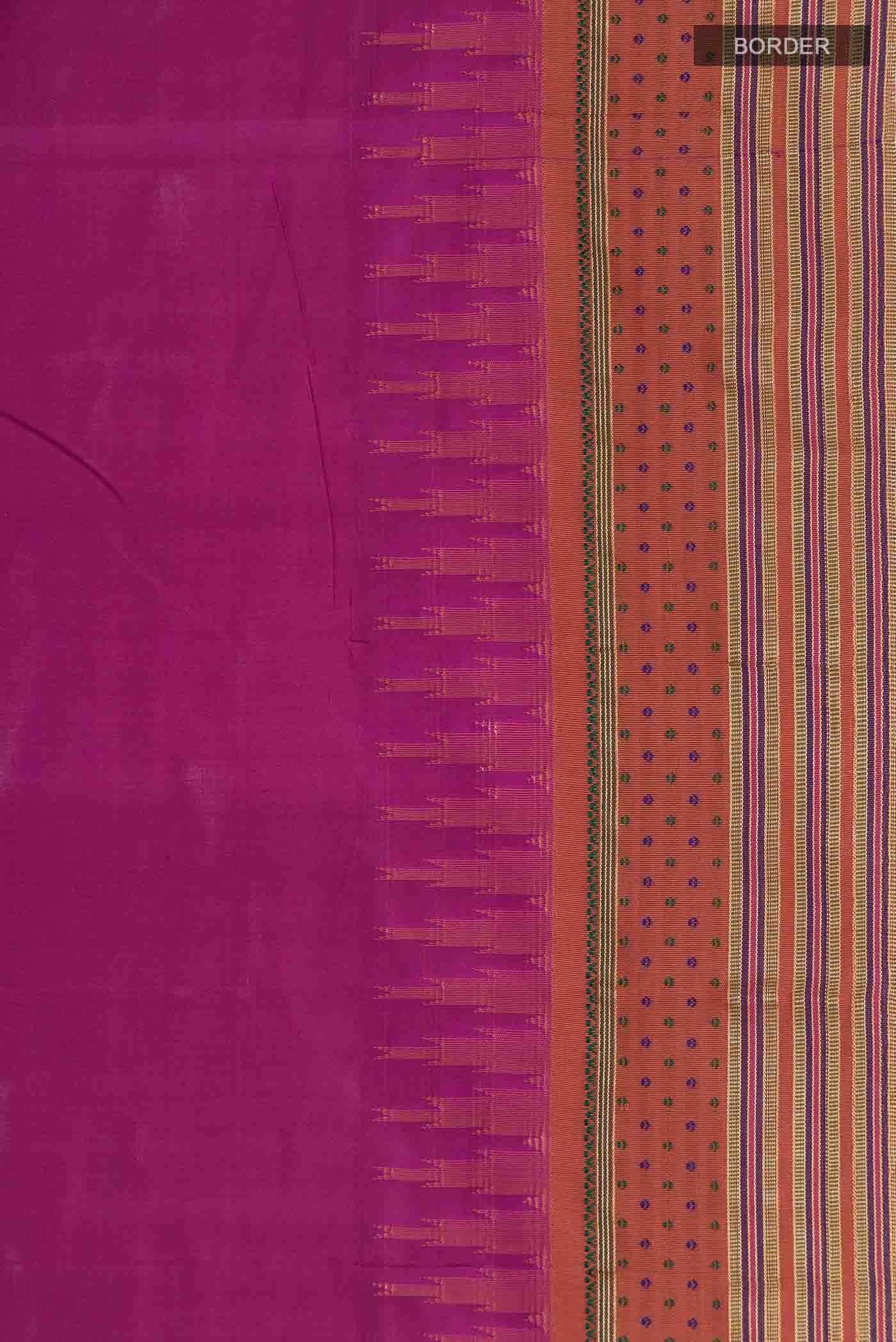 Magenta Bangalore Silk Saree
