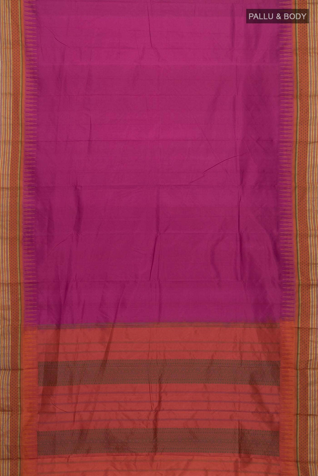 Magenta Bangalore Silk Saree