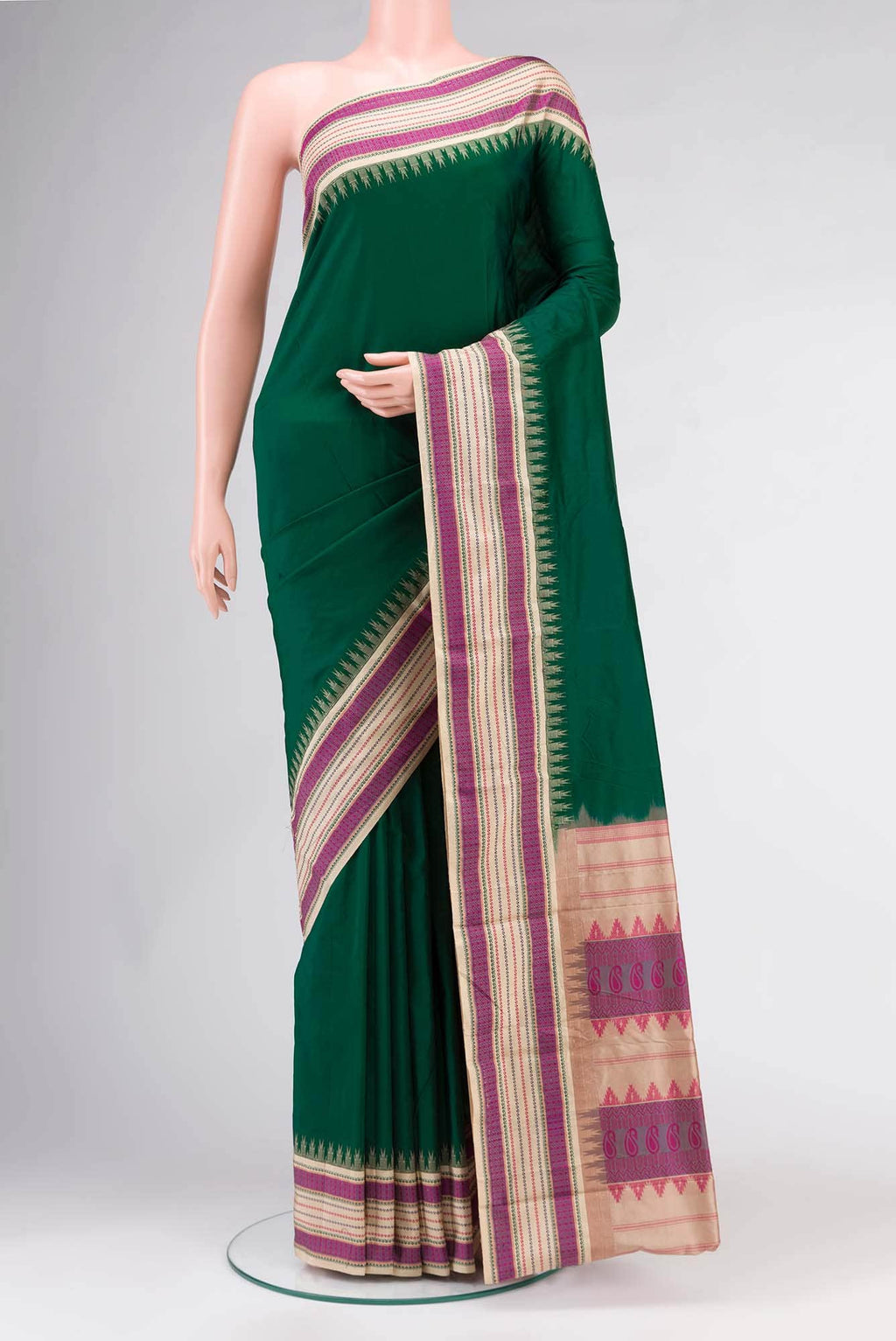 Green Bangalore Silk Saree