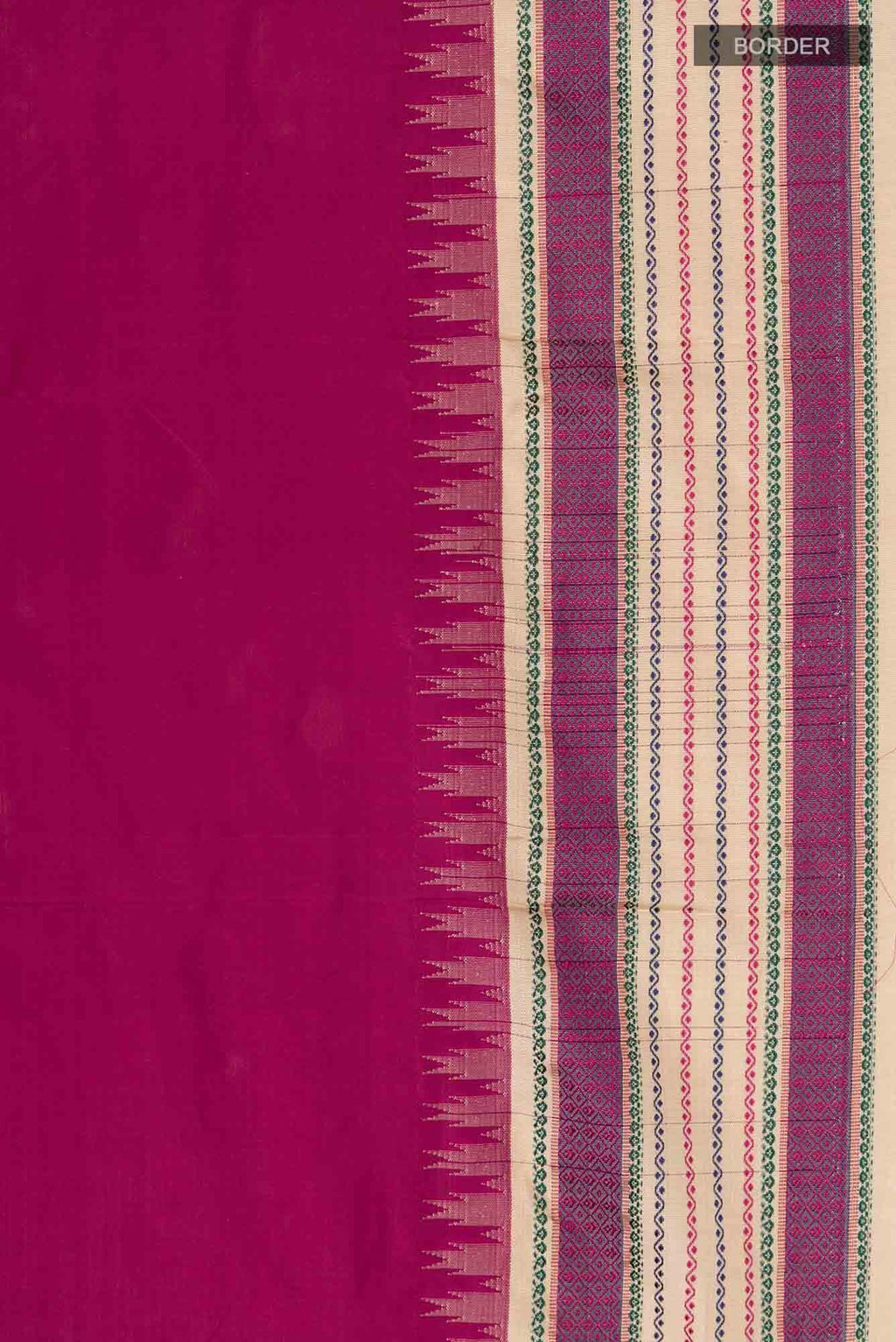 Dark Pink Bangalore Silk Saree