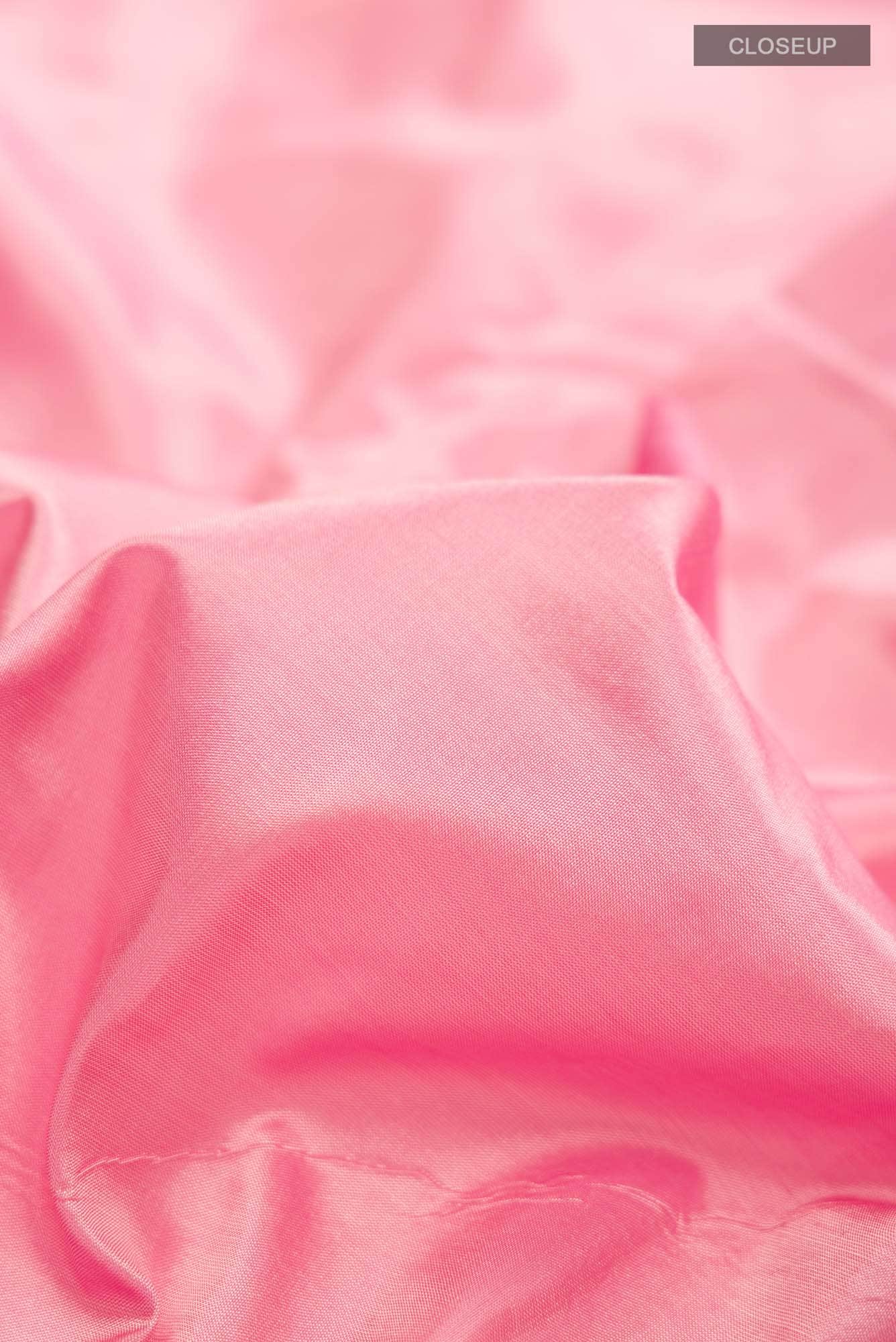 Rose pink Bangalore Silk Saree