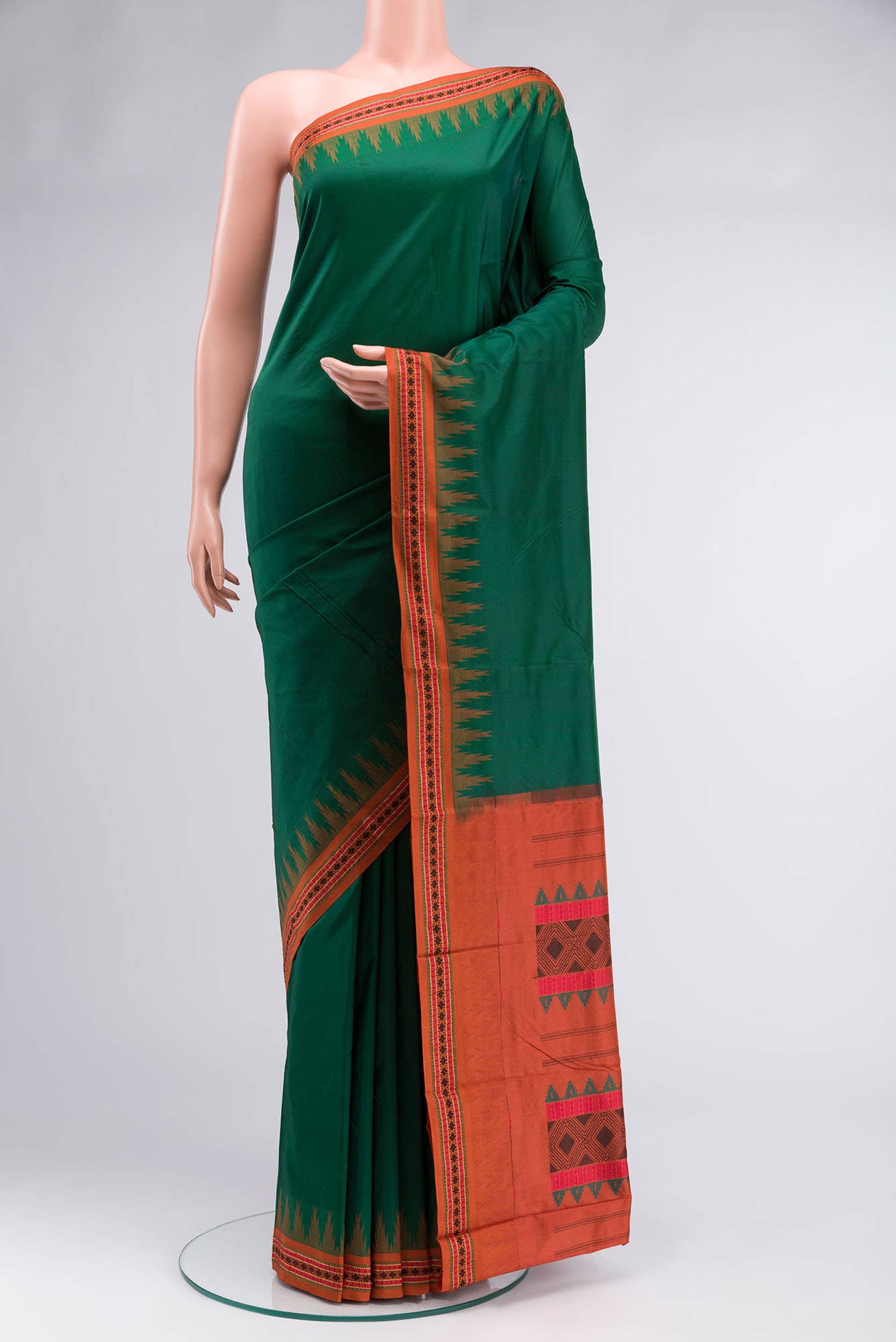 Green Bangalore Silk Saree