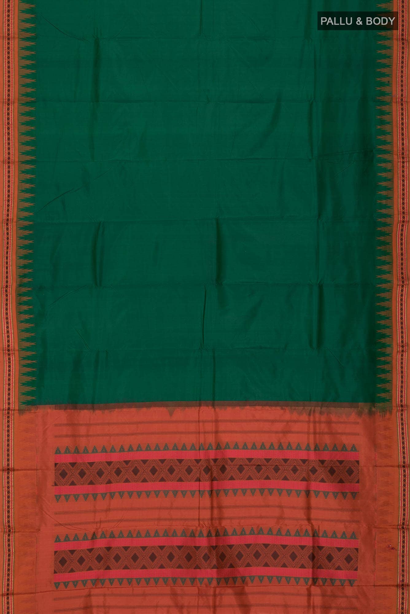 Green Bangalore Silk Saree