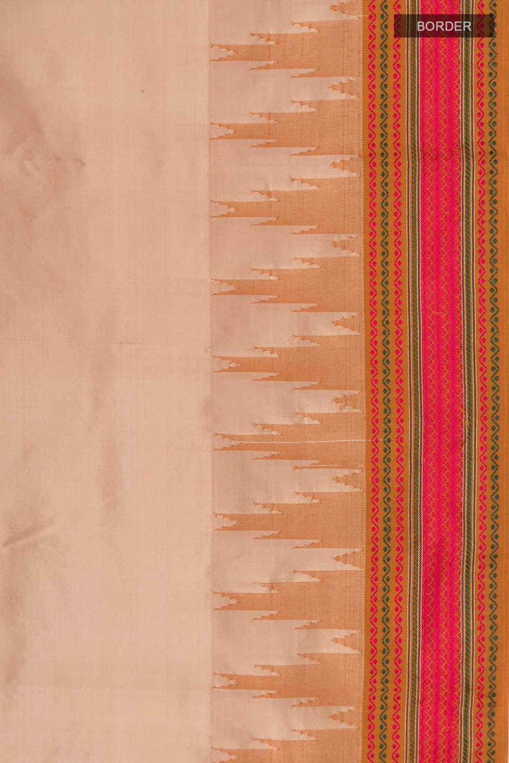 Beige Bangalore Silk Saree