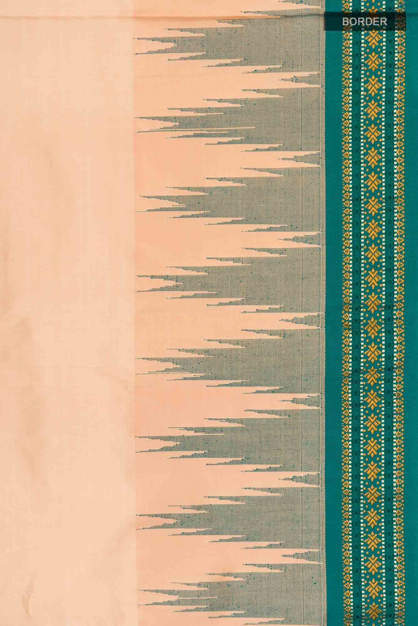 Beige Bangalore Silk Saree
