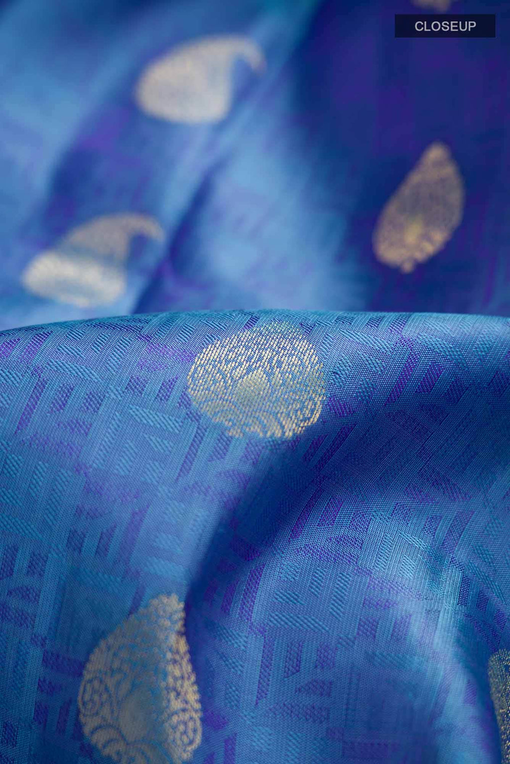 Blue Kanchipuram Silk Saree