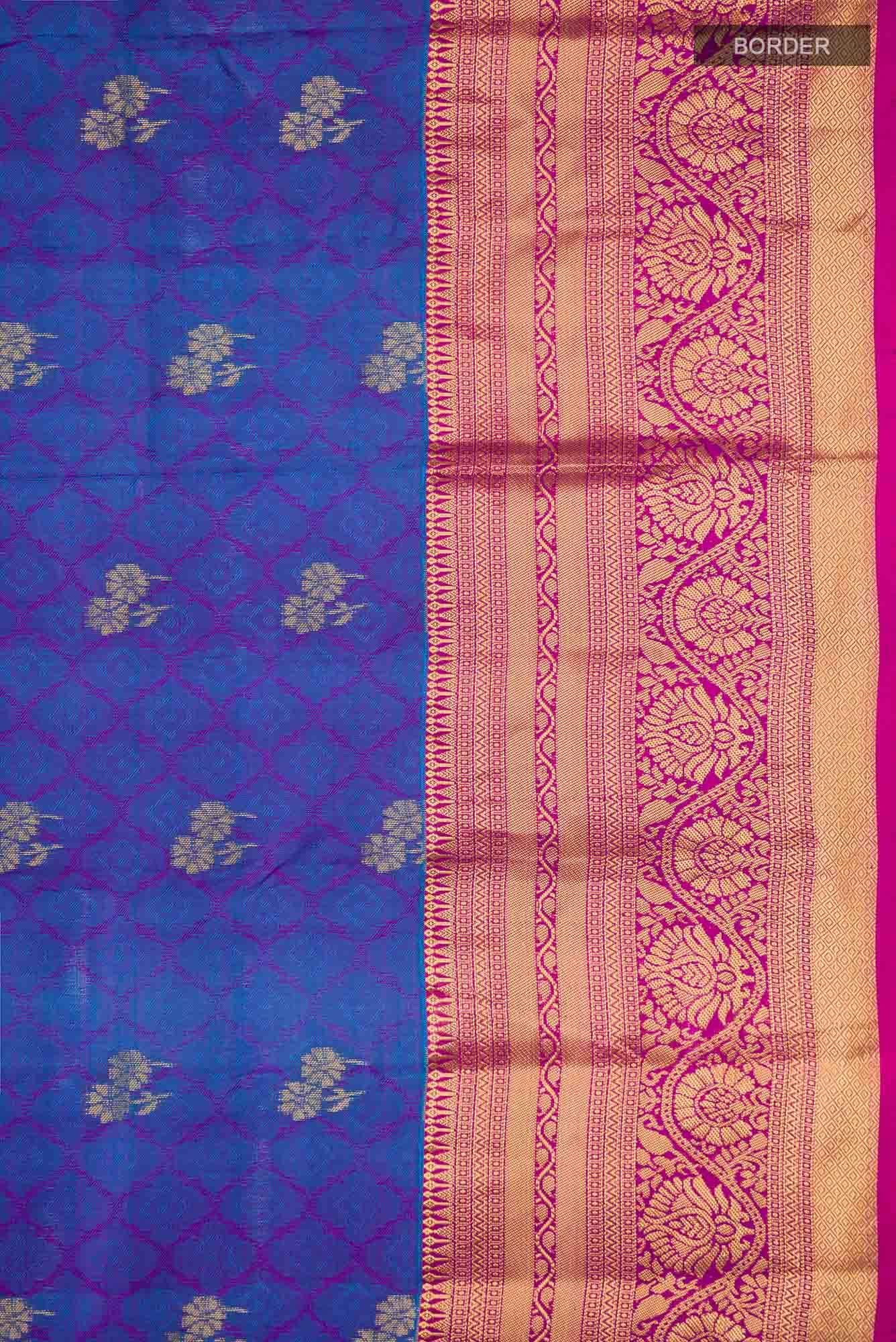 Blue Kanchipuram Silk Saree