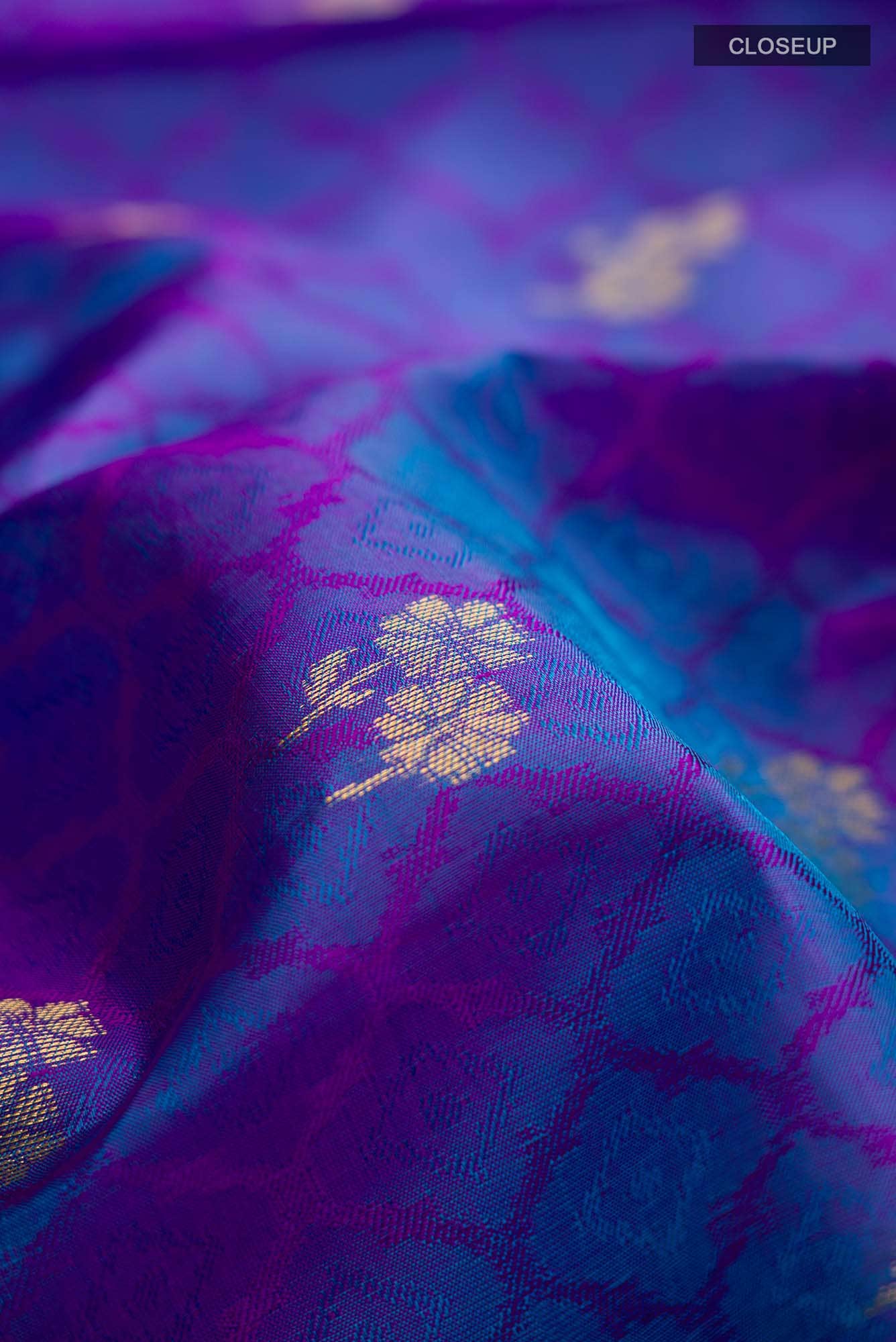 Blue Kanchipuram Silk Saree