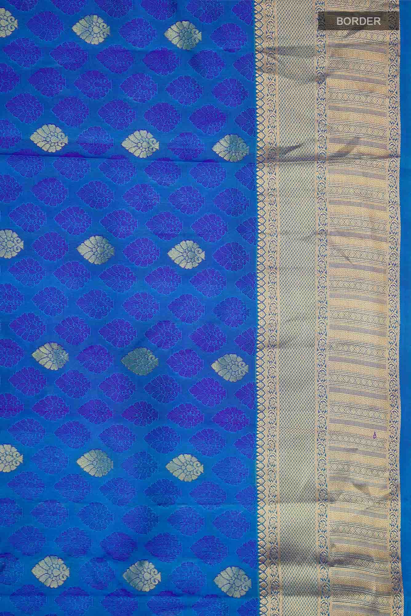 Blue Kanchipuram Silk Saree